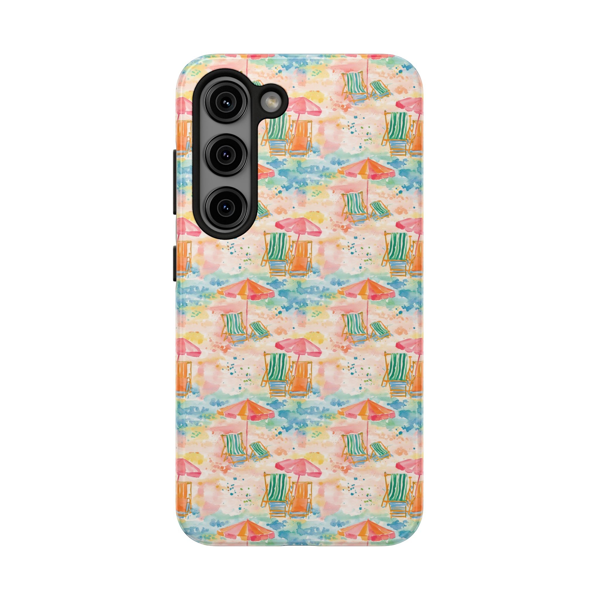 Beach Vibes - Colorful Beach Scene Tough Phone Cases | Summer Vibes, Beach Lover Gift, Durable Case, Phone Accessories, Fun Design