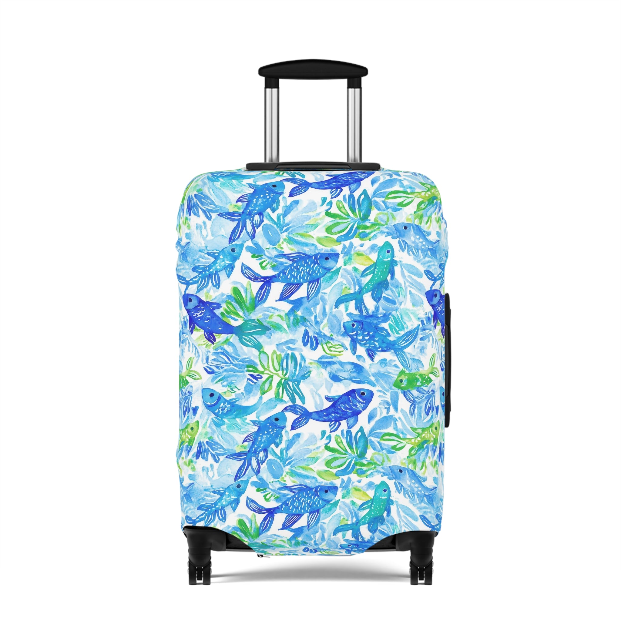 Vibrant Fish - Luggage Cover, Travel Accessory for Adventure Lovers, Suitable for Vacations, Holidays, Summer Trips, Unique Gift Idea