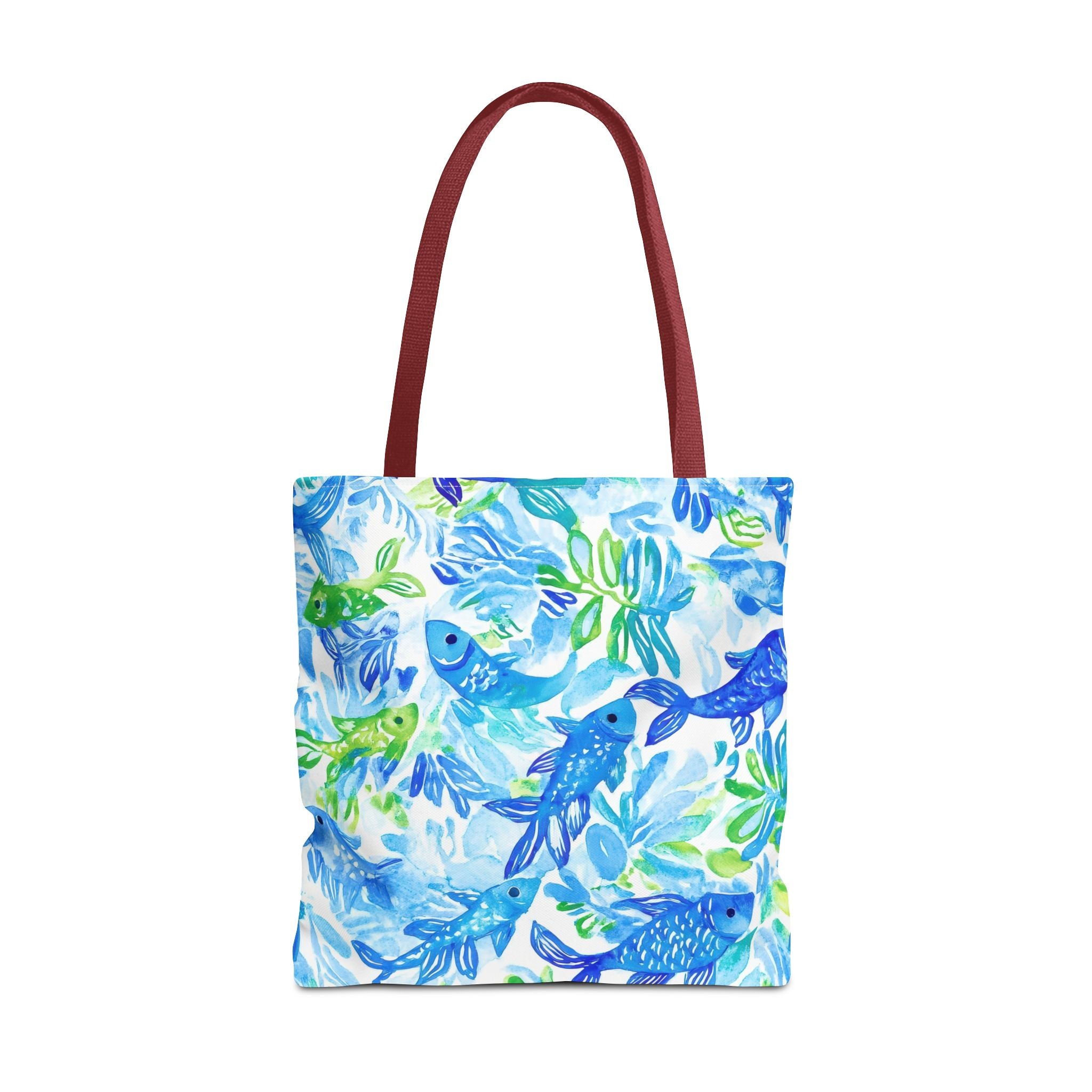 Vibrant Fish- Colorful Fish Tote Bag, Beach Bag, Shopping Tote, Eco-Friendly Reusable Bag, Gift for Ocean Lovers, Summer Accessory