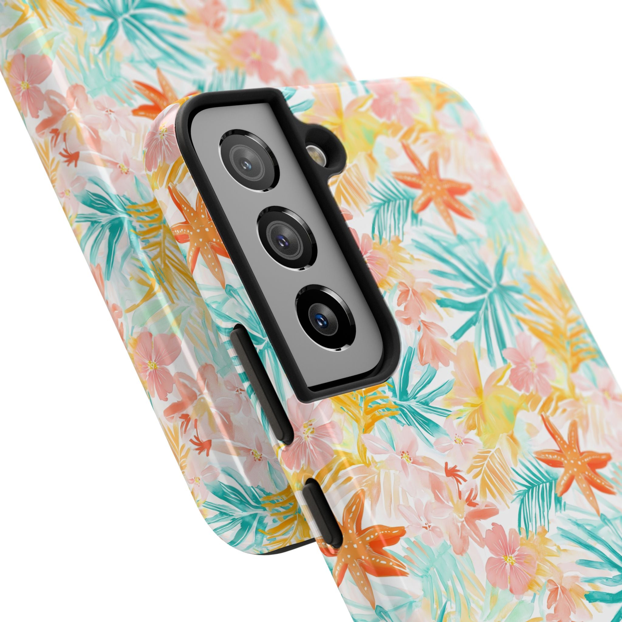 Tropical Starfish - Floral Phone Case - Summer Vibe, Durable Protection, Gift for Beach Lovers, Tropical Decor, Eco-Friendly Design