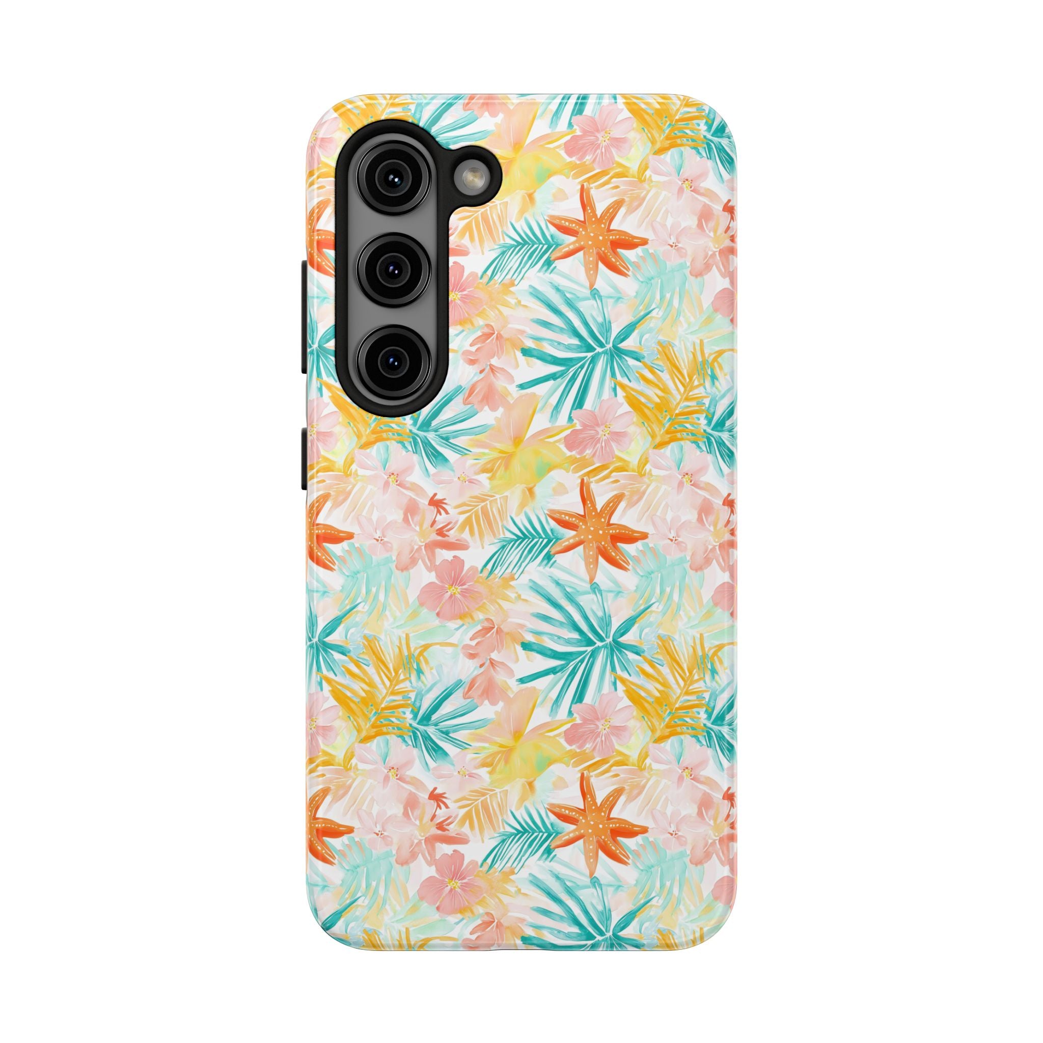 Tropical Starfish - Floral Phone Case - Summer Vibe, Durable Protection, Gift for Beach Lovers, Tropical Decor, Eco-Friendly Design