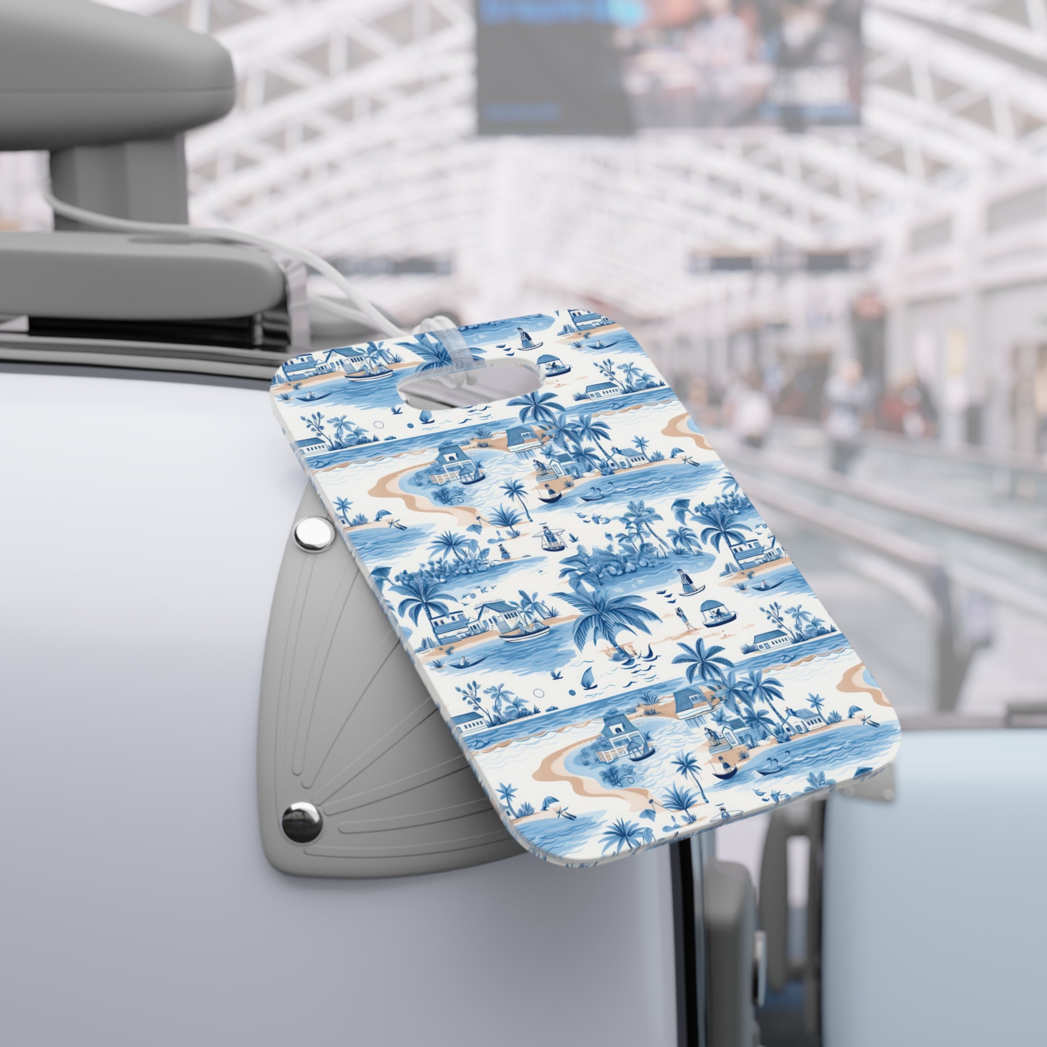 Tropical Blue Luggage Tag, Travel Accessories, Luggage, Vacation must have, Beach Vacation Supplies