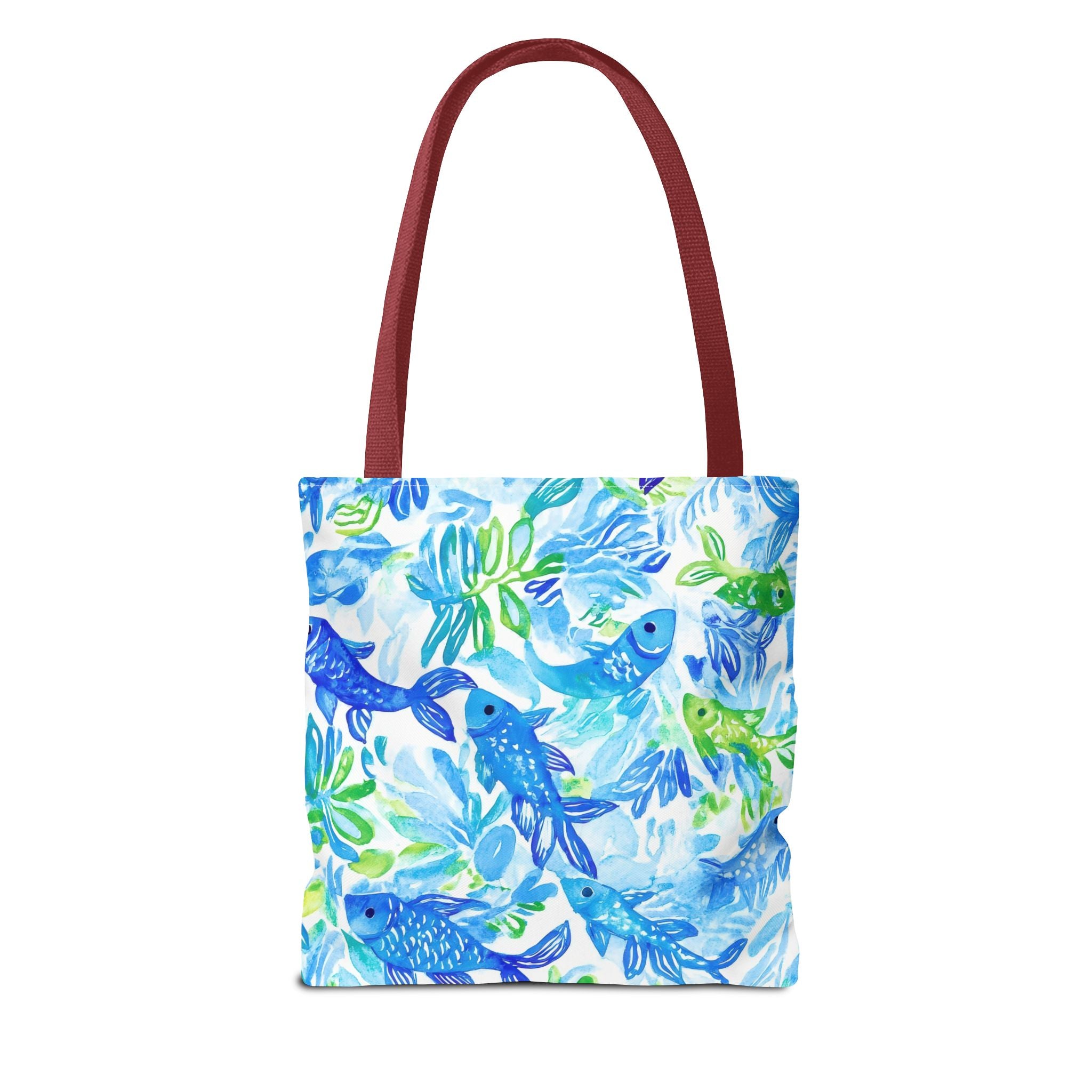 Vibrant Fish- Colorful Fish Tote Bag, Beach Bag, Shopping Tote, Eco-Friendly Reusable Bag, Gift for Ocean Lovers, Summer Accessory