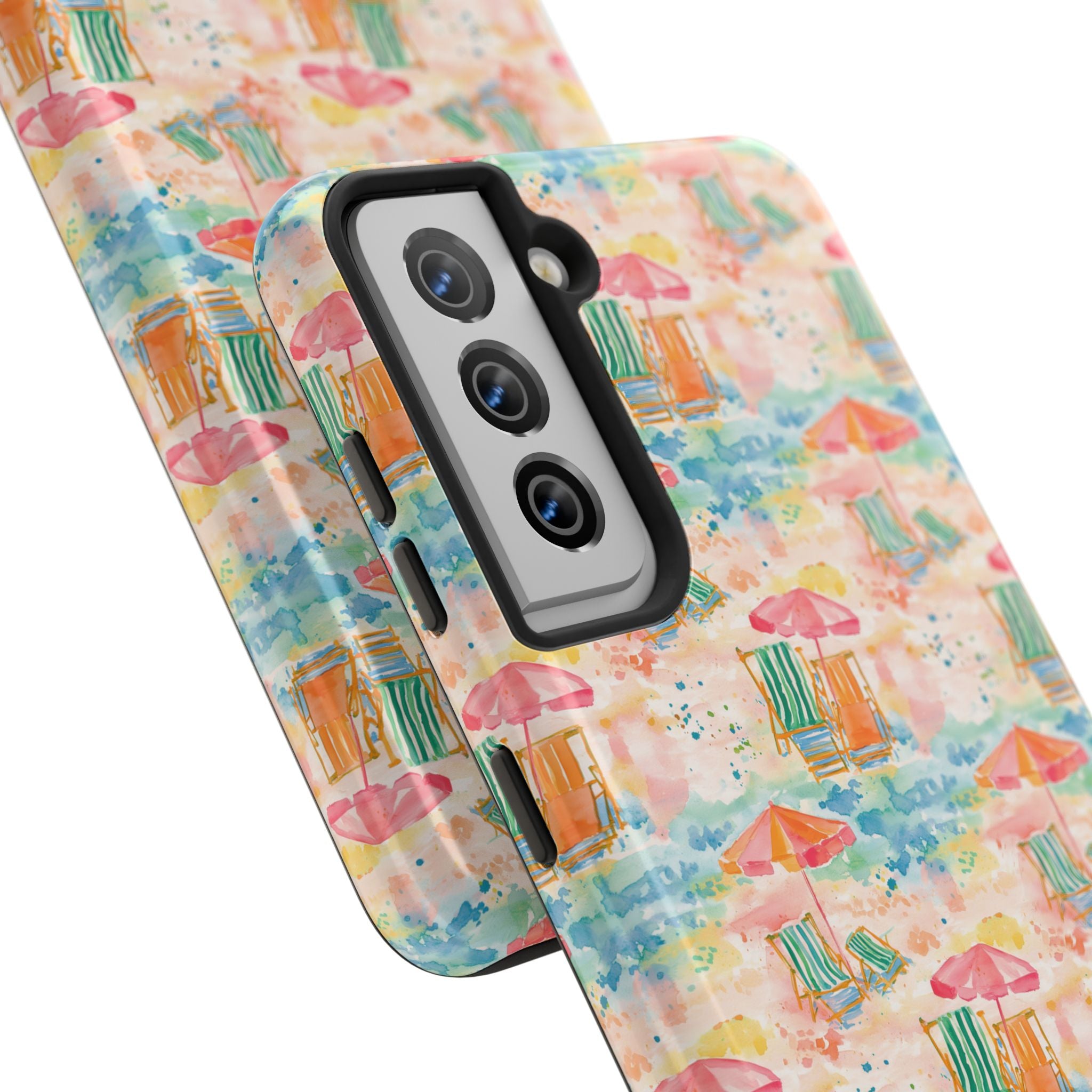 Beach Vibes - Colorful Beach Scene Tough Phone Cases | Summer Vibes, Beach Lover Gift, Durable Case, Phone Accessories, Fun Design