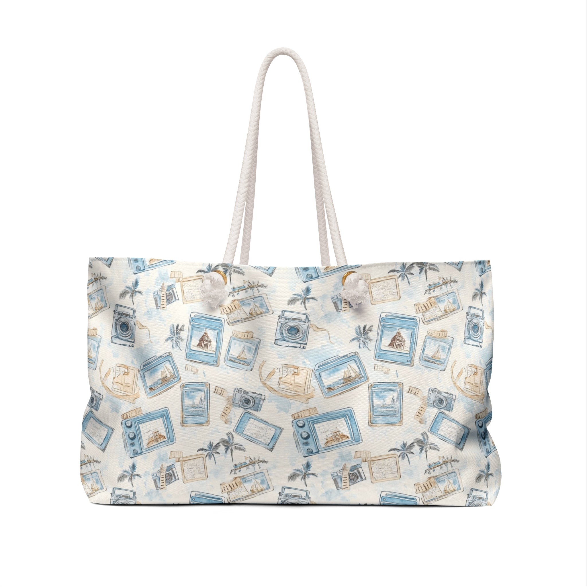 Vintage Vacay Weekender Tote Bag, Beach Bag, Beach Tote, Large tote bag, Vacation Bag, Bridesmaid Gift