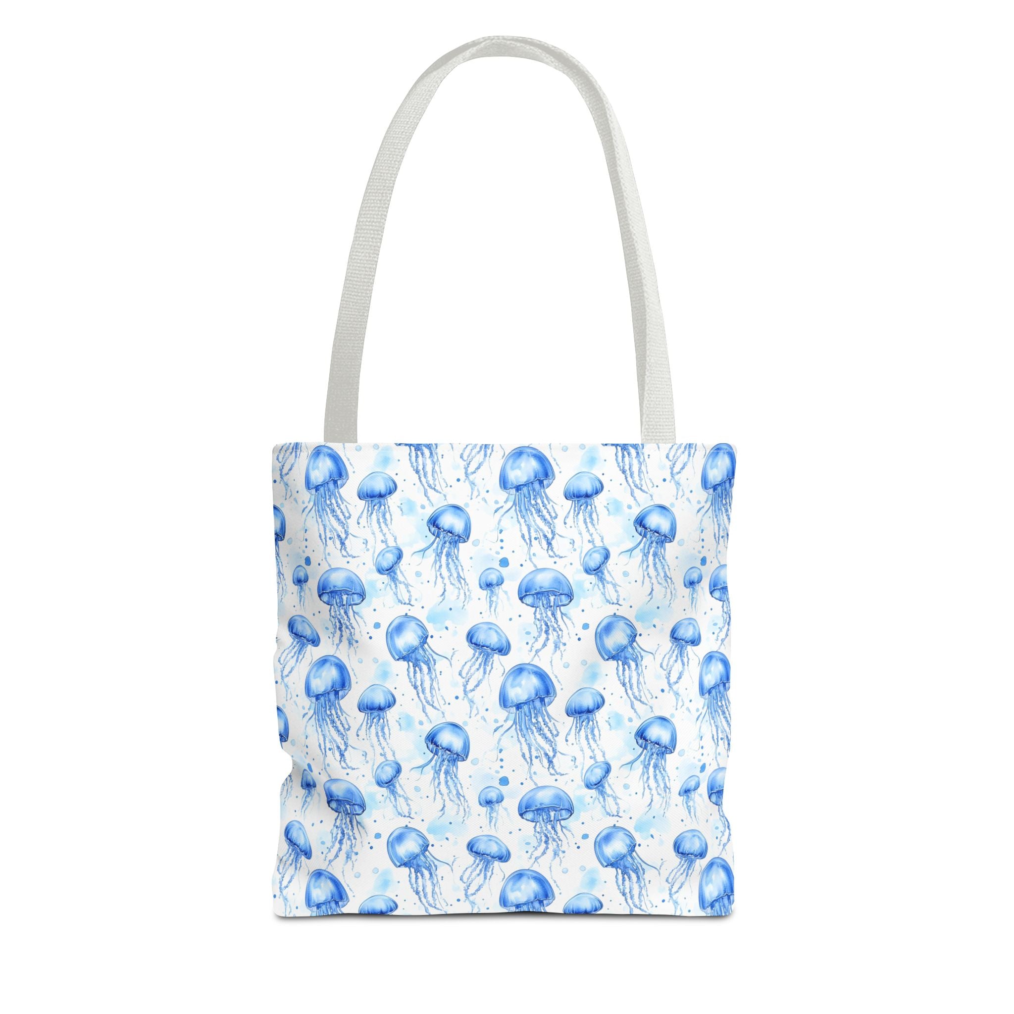 Blue Jellyfish Tote Bag - Ocean-Inspired Carryall, Beach Bag, Eco-Friendly Shopping Tote, Perfect Gift for Sea Lovers
