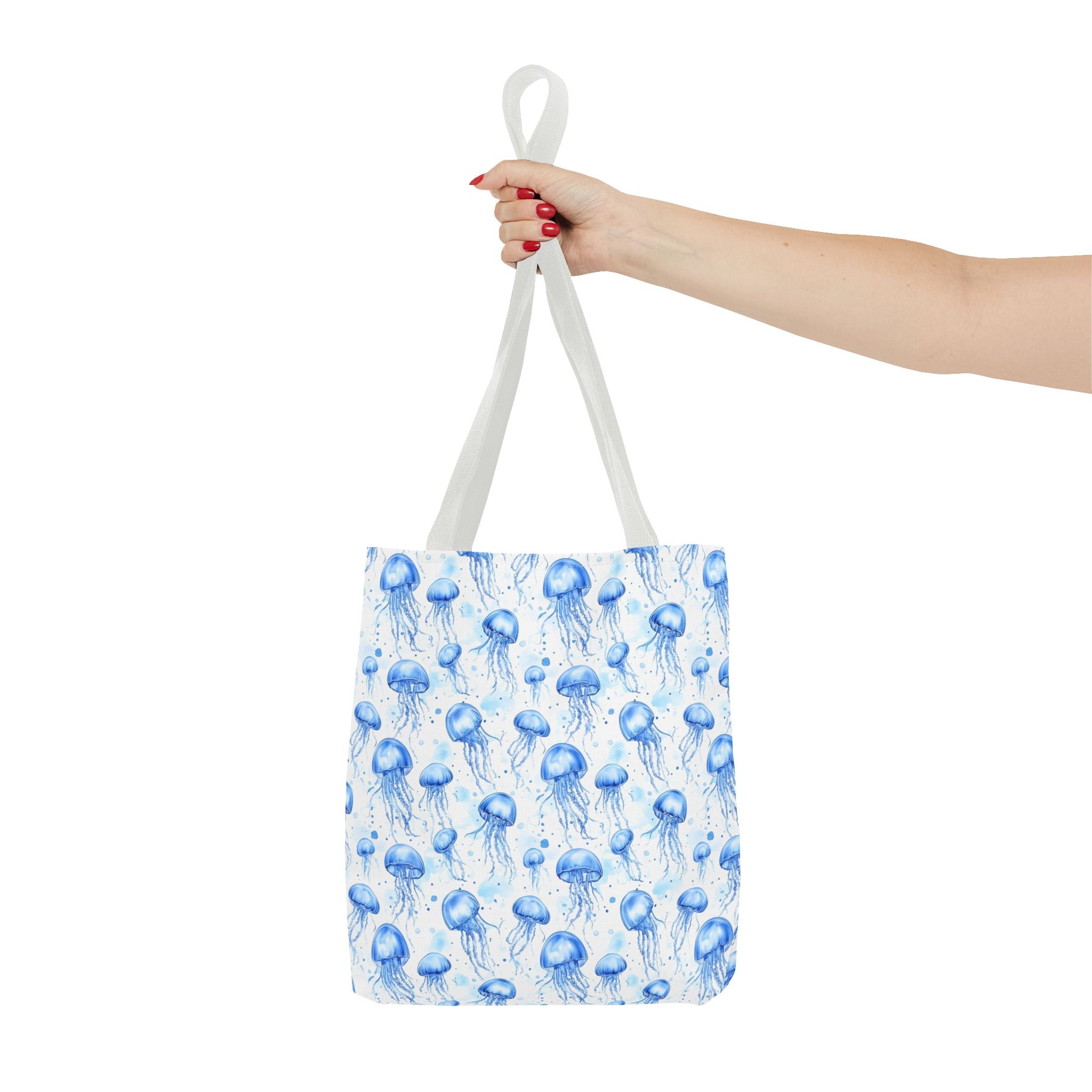 Blue Jellyfish Tote Bag - Ocean-Inspired Carryall, Beach Bag, Eco-Friendly Shopping Tote, Perfect Gift for Sea Lovers