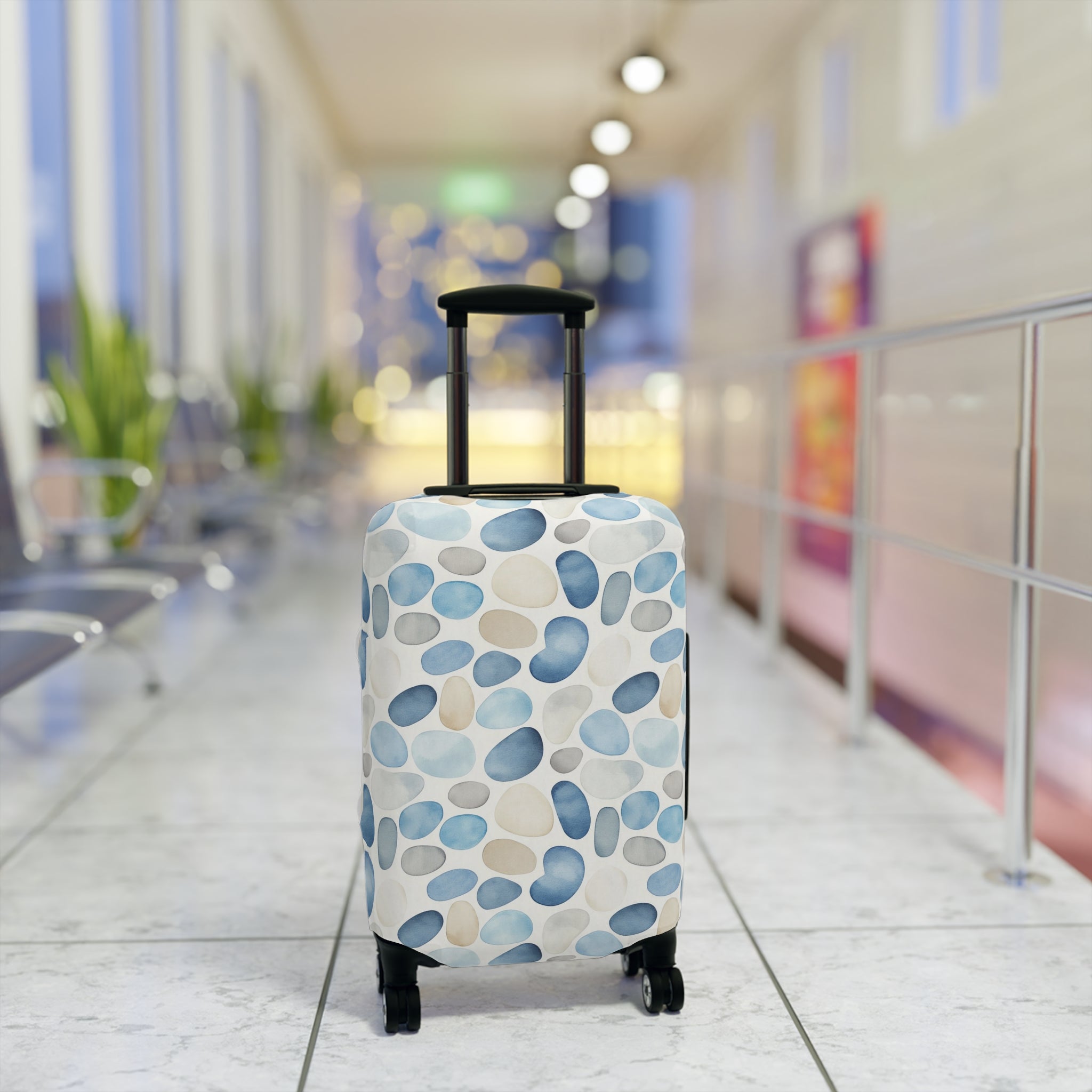 Cobblestone-Luggage Cover with Stylish Pebble Design | Travel Accessory for Adventurers, Waterproof Suitcase Protector, Gift for Travelers, [...]