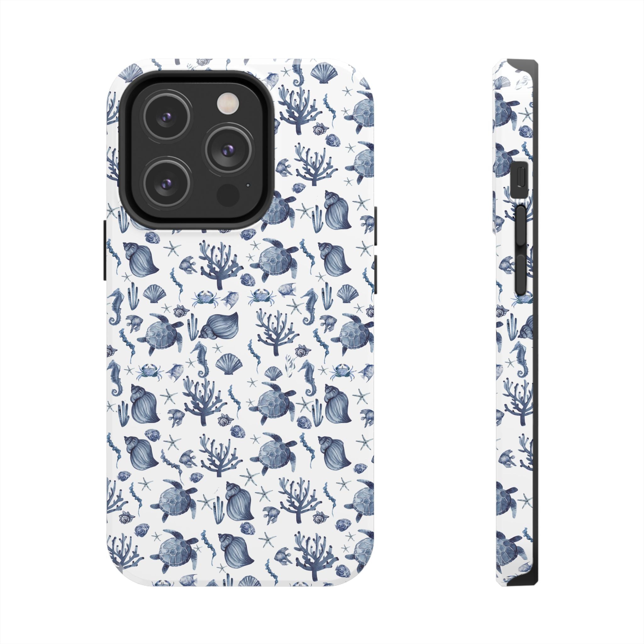 Deep Blue Sea - Ocean-Inspired Tough Phone Cases, Coastal Decor, Beach Lover's Accessory, Ideal Gift, Marine Life Design, Durable Protection