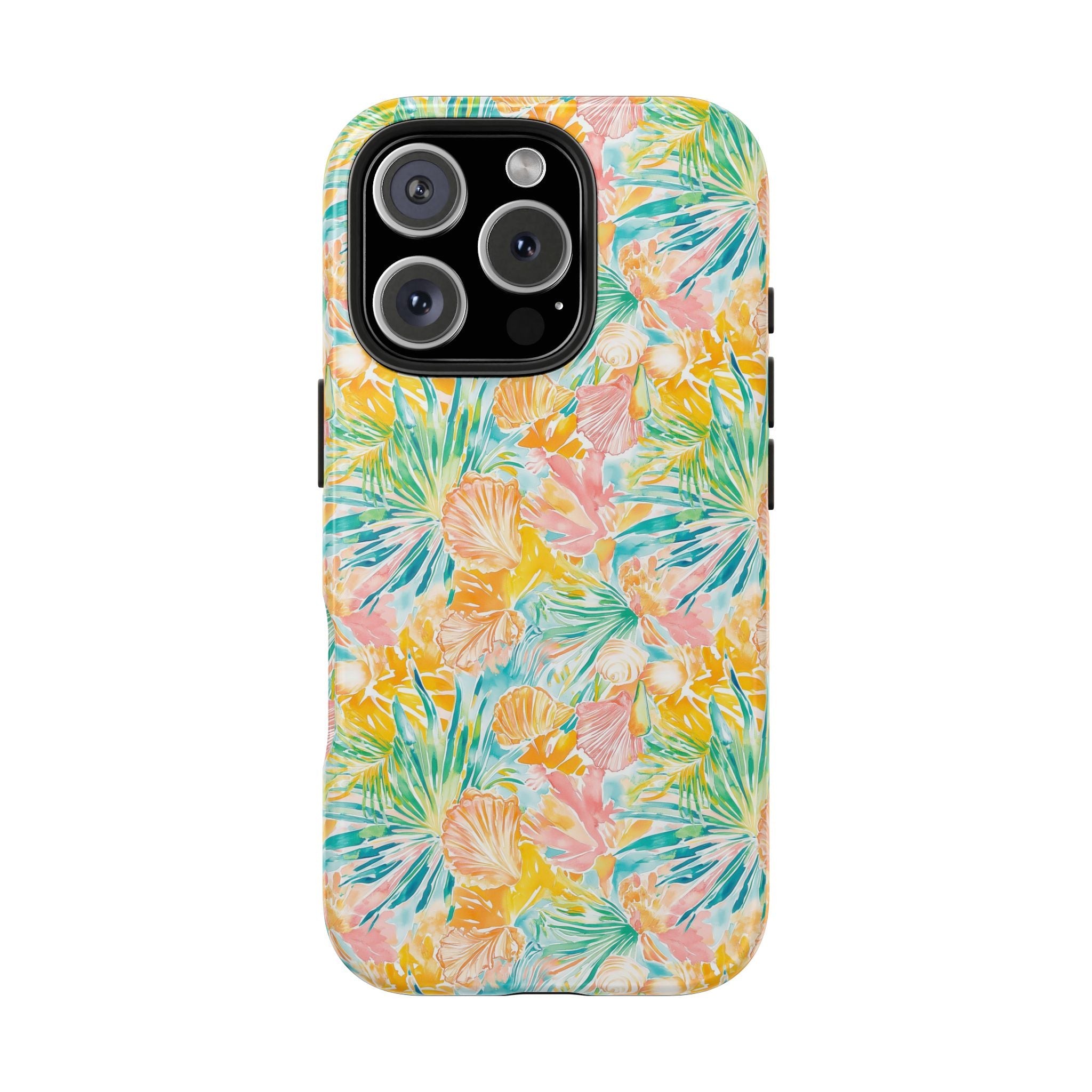 Neon Tropics- Tough Phone Cases, Floral Phone Covers, Summer Accessories, Stylish Phone Protection, Gifts for Her