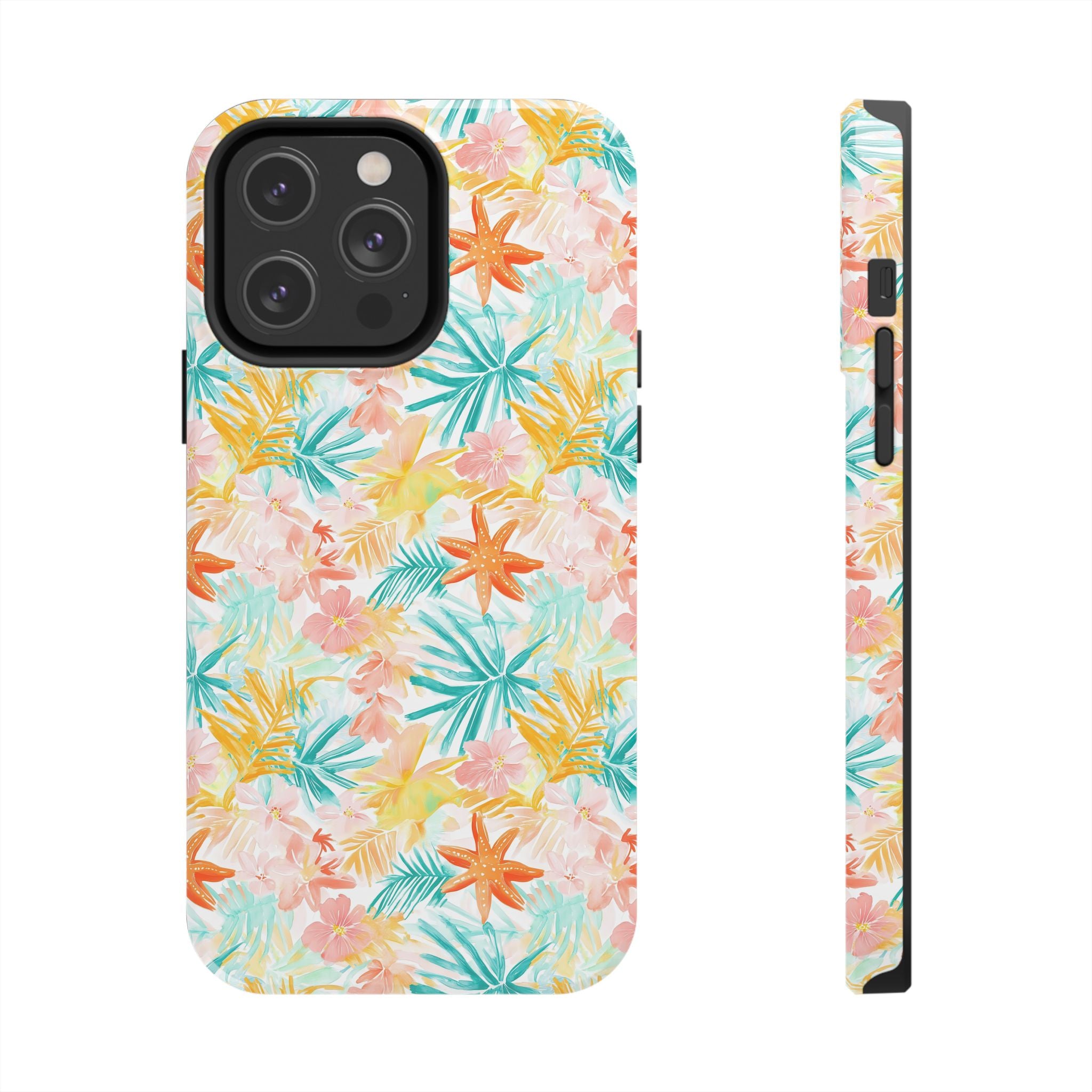 Tropical Starfish - Floral Phone Case - Summer Vibe, Durable Protection, Gift for Beach Lovers, Tropical Decor, Eco-Friendly Design