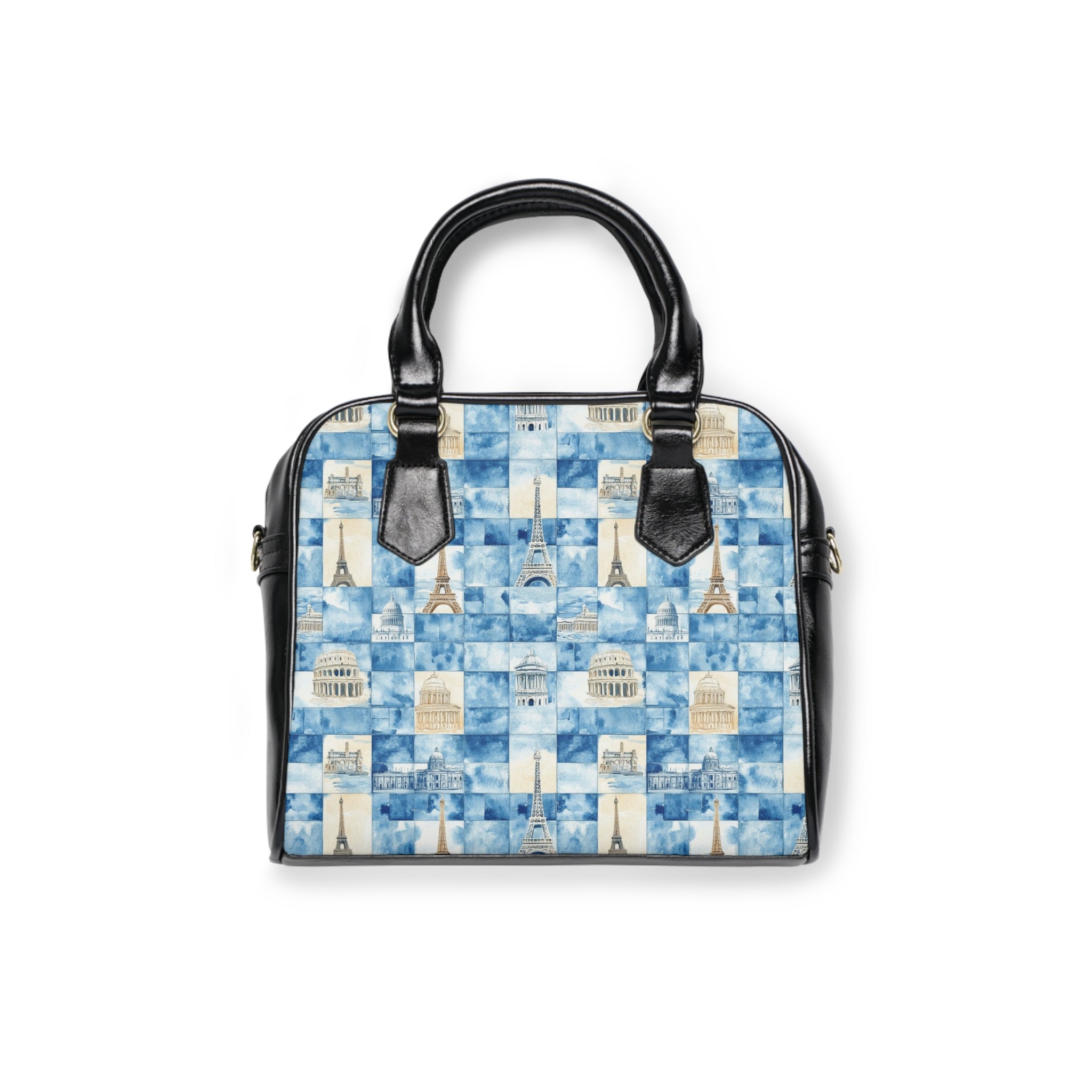 Europe- Chic Travel Shoulder Handbag, Stylish Tote for Everyday, Ideal Gift for Travelers, Fashionable Handbag for City Adventures, Paris-Themed Bag