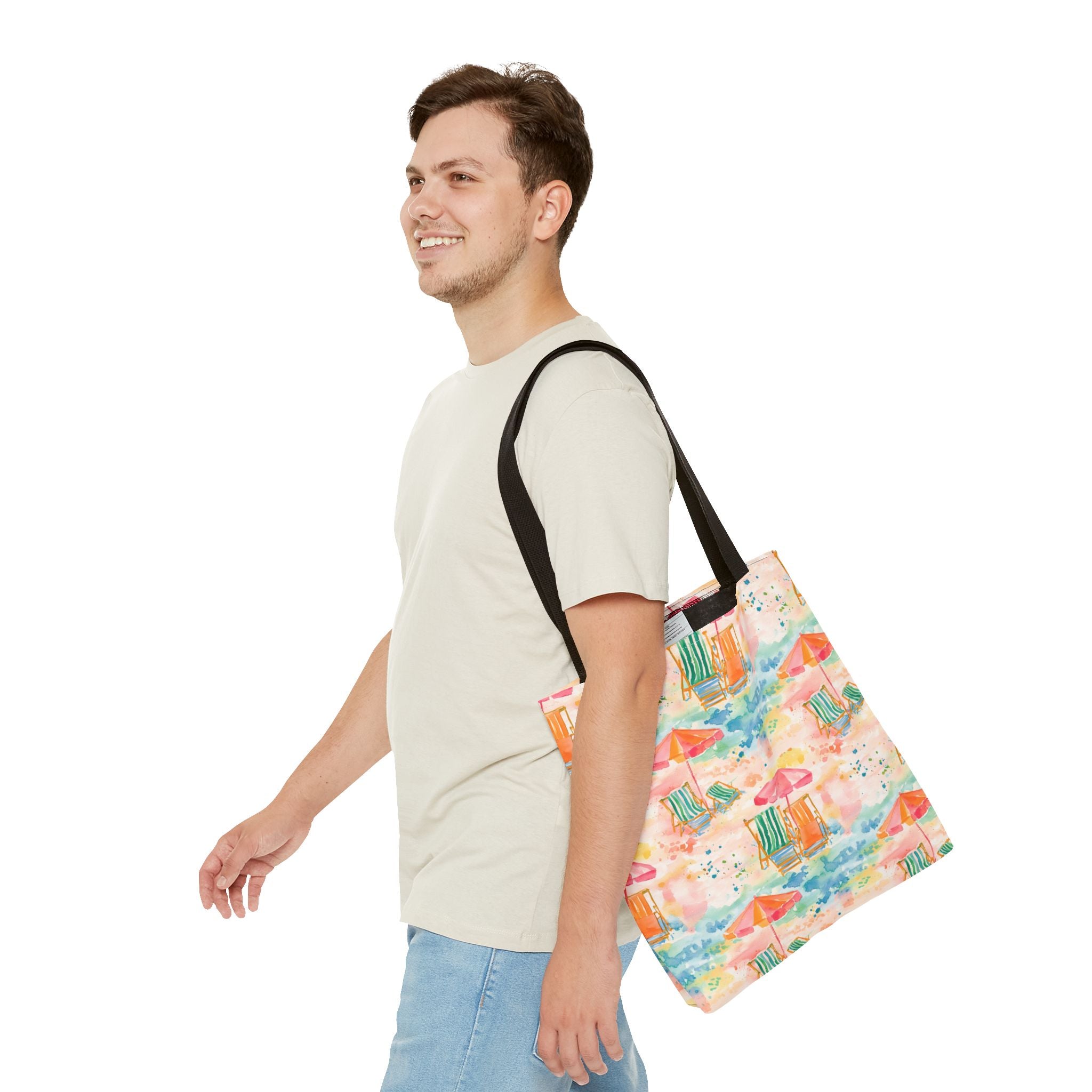 Beach Vibes Tote Bag | Summer Carryall, Vacation Essential, Eco-Friendly Bag, Gift for Her, Travel Organizer