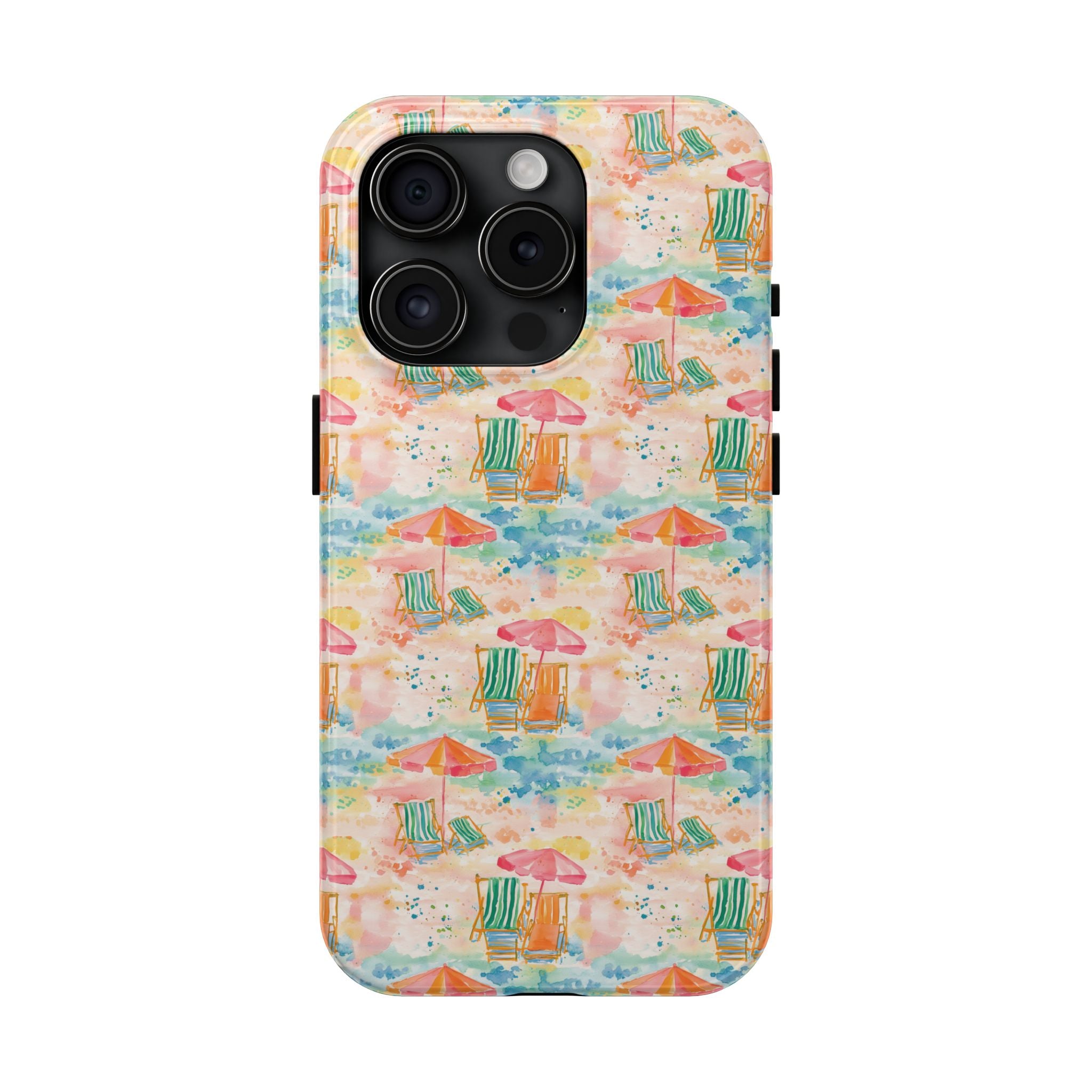 Beach Vibes - Colorful Beach Scene Tough Phone Cases | Summer Vibes, Beach Lover Gift, Durable Case, Phone Accessories, Fun Design