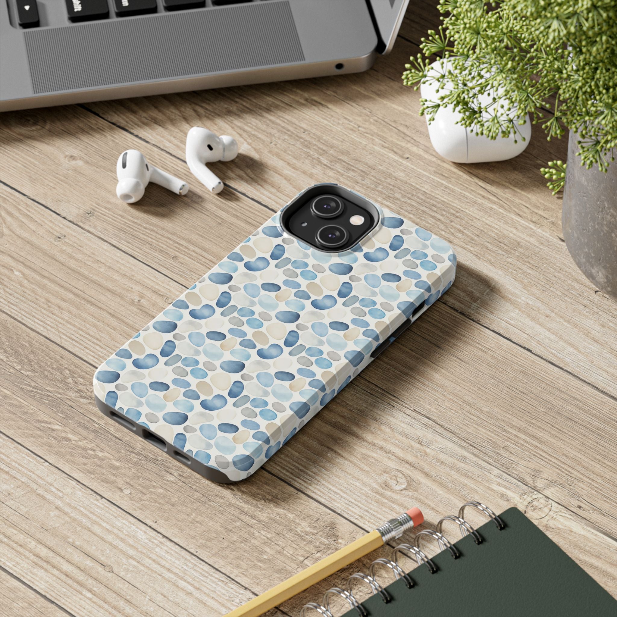 Cobblestone- Stylish Tough Phone Cases with Pebble Design, Durable Phone Accessories, Trendy Phone Cover, Protective Case, Gift for Tech Lovers