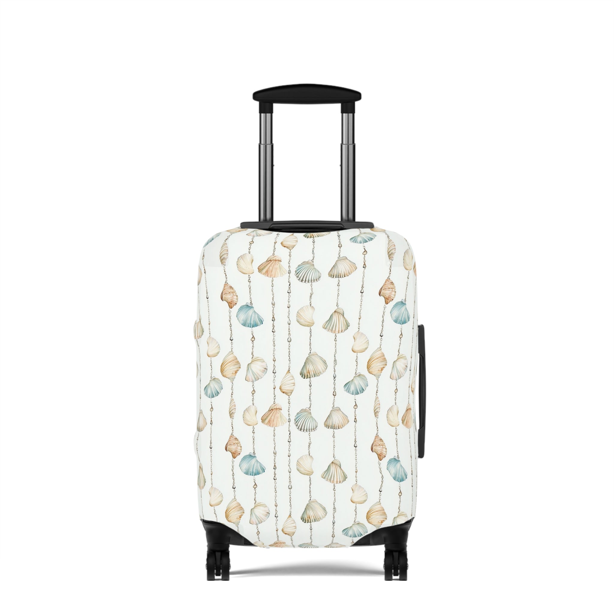 Seashell Lover- Coastal Shells Luggage Cover | Travel Protection, Beach Vibes, Vacation Accessory, Gift for Travelers, Nautical Theme