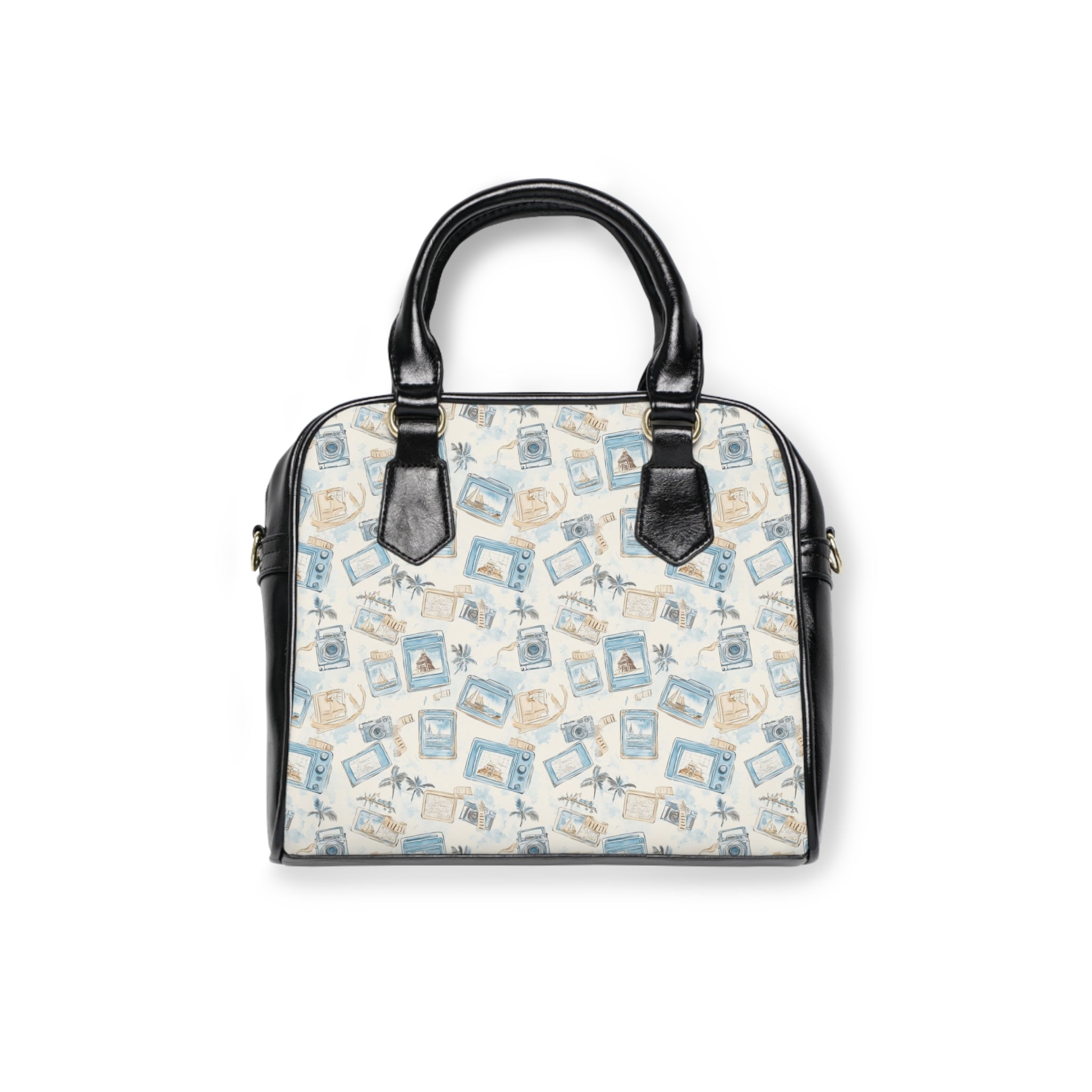 Vintage Vacay- Chic Shoulder Handbag with Vintage Print, Stylish Tote, Everyday Carry, Fashion Statement Bag, Gift for Her, Summer Accessory