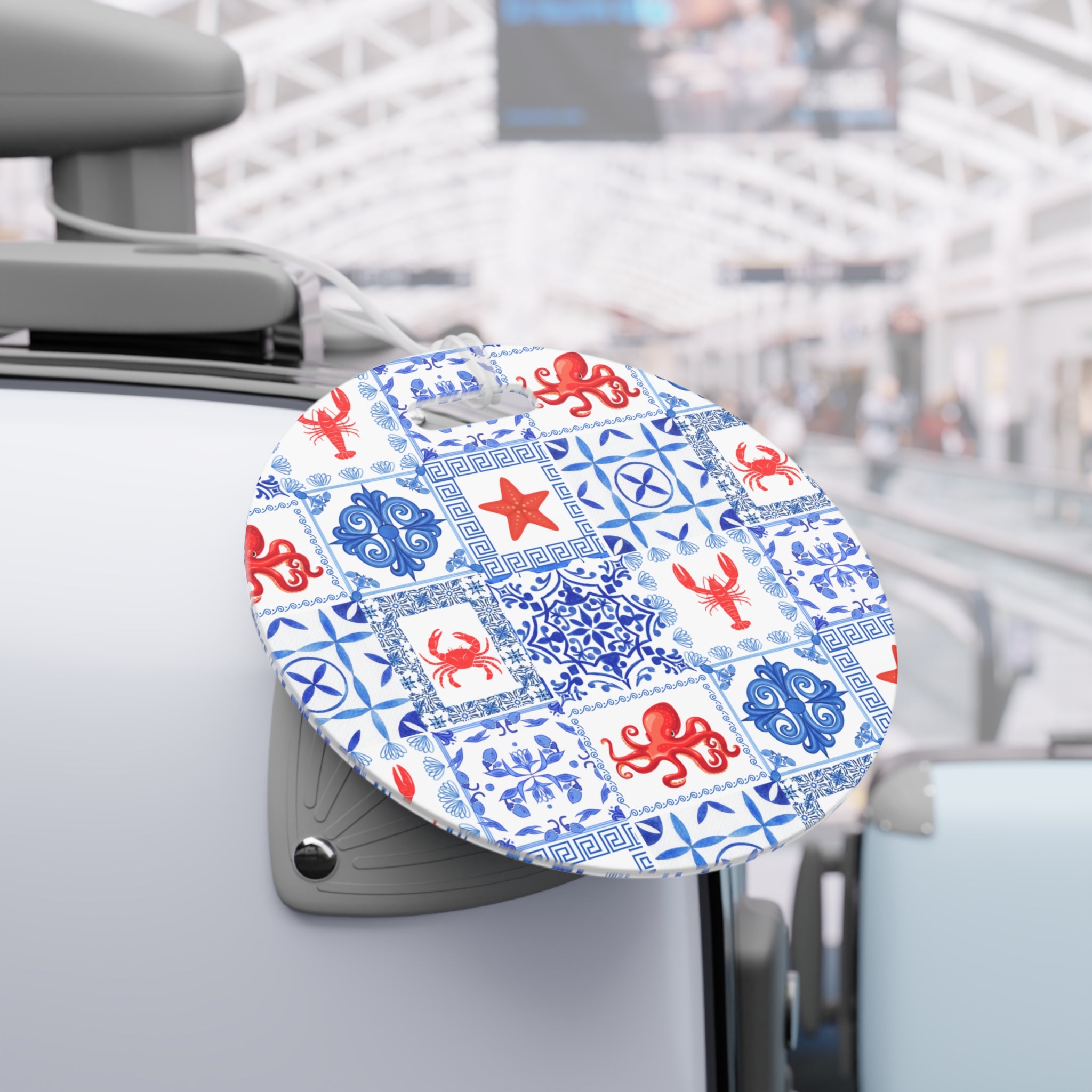Greek Sea- Nautical Themed Luggage Tags | Travel Accessories, Beach Vacation, Personalized Tags, Gift for Travelers, Cruise Tags