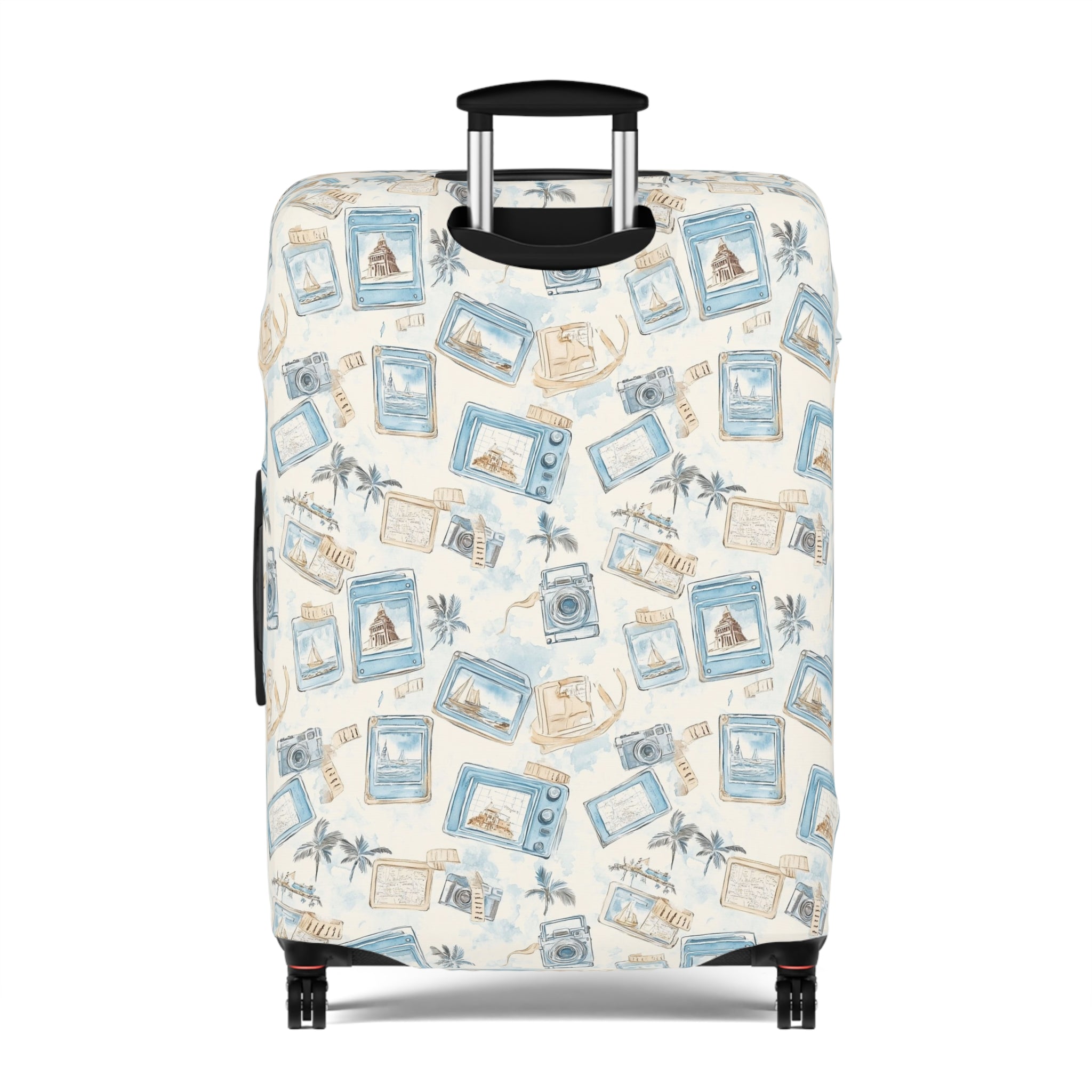 Vintage Vacay - Travel-Inspired Luggage Cover, Vintage Travel Luggage Protector, Airport Accessories, Unique Luggage Wrap, Gift for Travelers, [...]