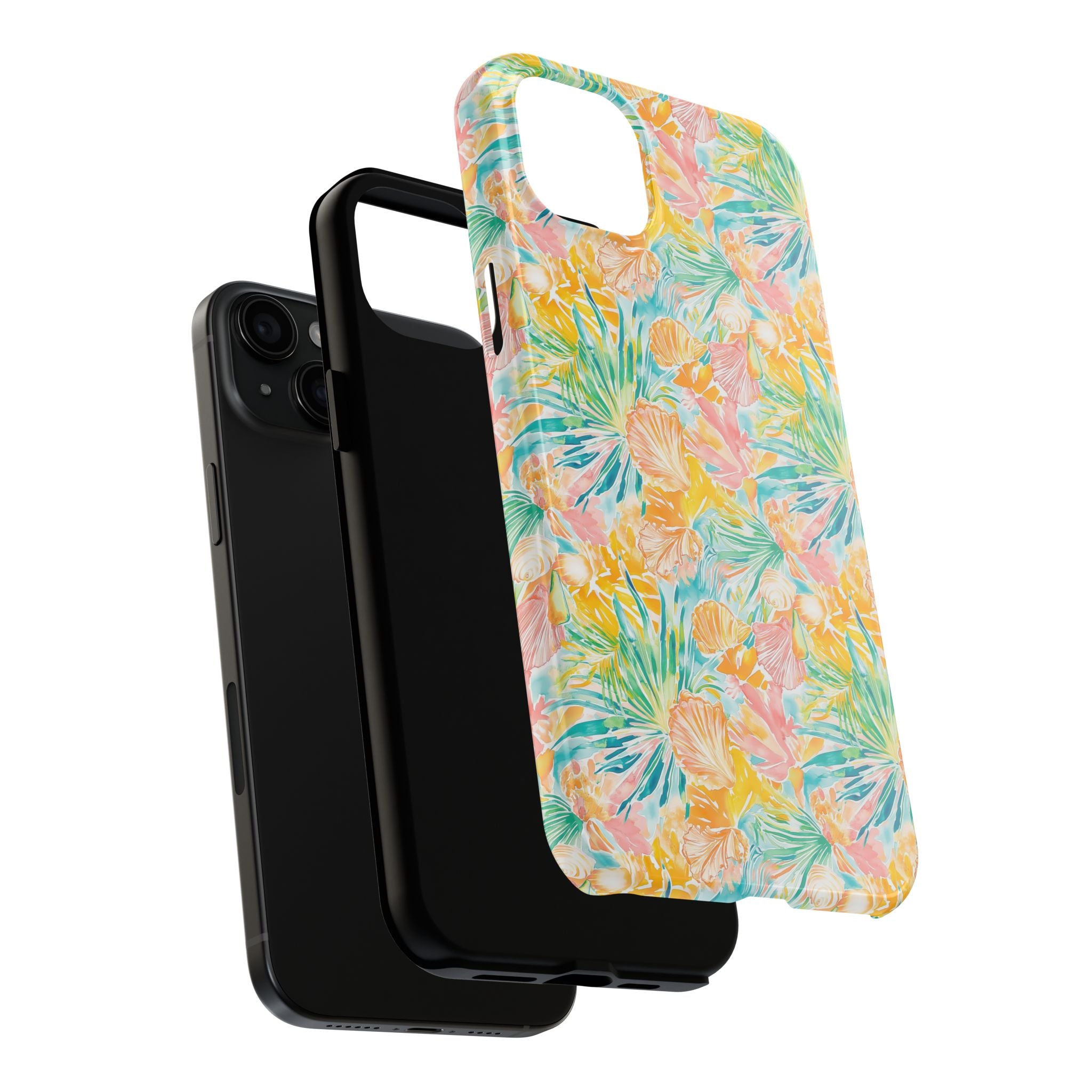 Neon Tropics- Tough Phone Cases, Floral Phone Covers, Summer Accessories, Stylish Phone Protection, Gifts for Her