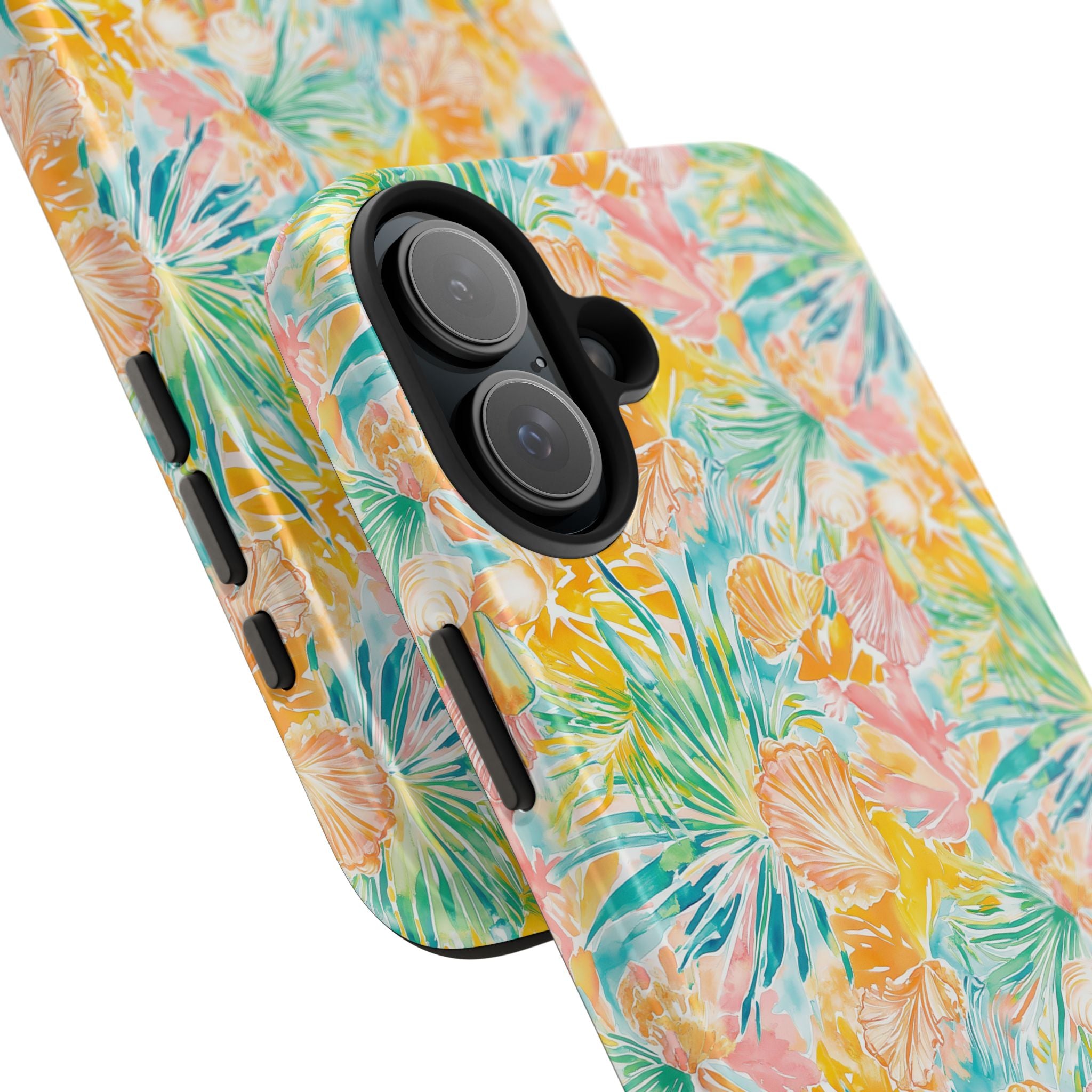 Neon Tropics- Tough Phone Cases, Floral Phone Covers, Summer Accessories, Stylish Phone Protection, Gifts for Her
