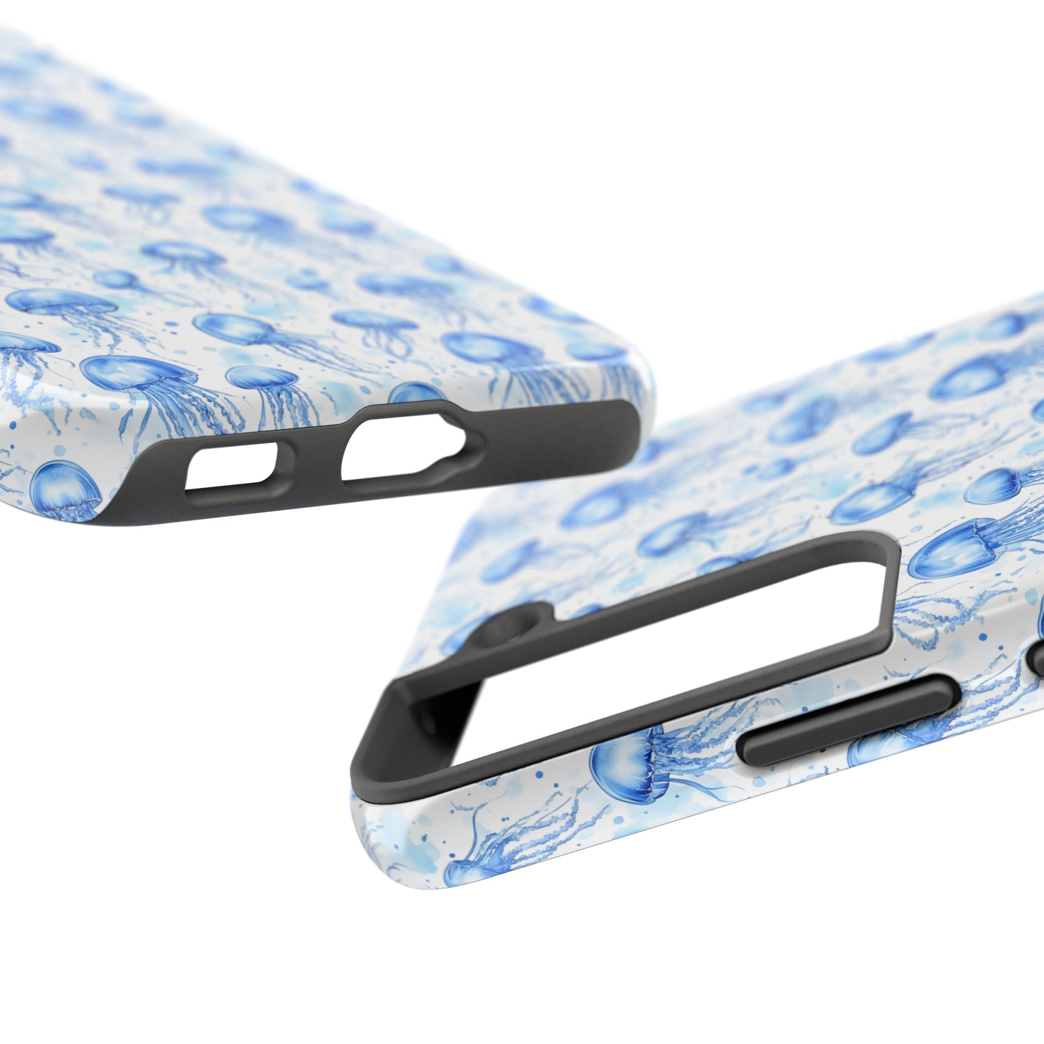 Blue Jellyfish Tough Phone Case | Unique Ocean Vibe | Gift for Marine Lovers, Durable Protection, Trendy Accessories, Beach Theme