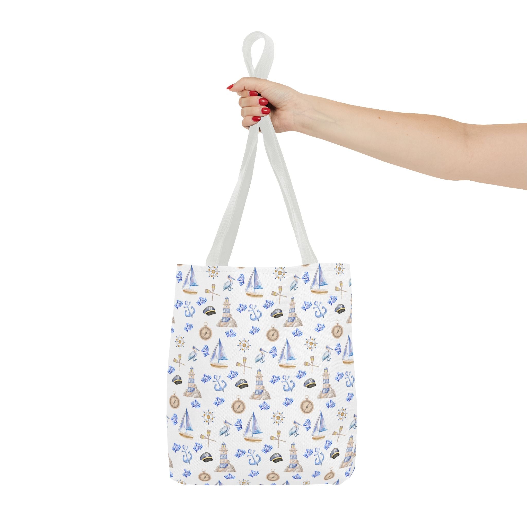 Sail Away - Nautical Themed Tote Bag, Beach Bag, Sailor Tote, Summer Essentials, Gift for Sea Lovers, Travel Bag