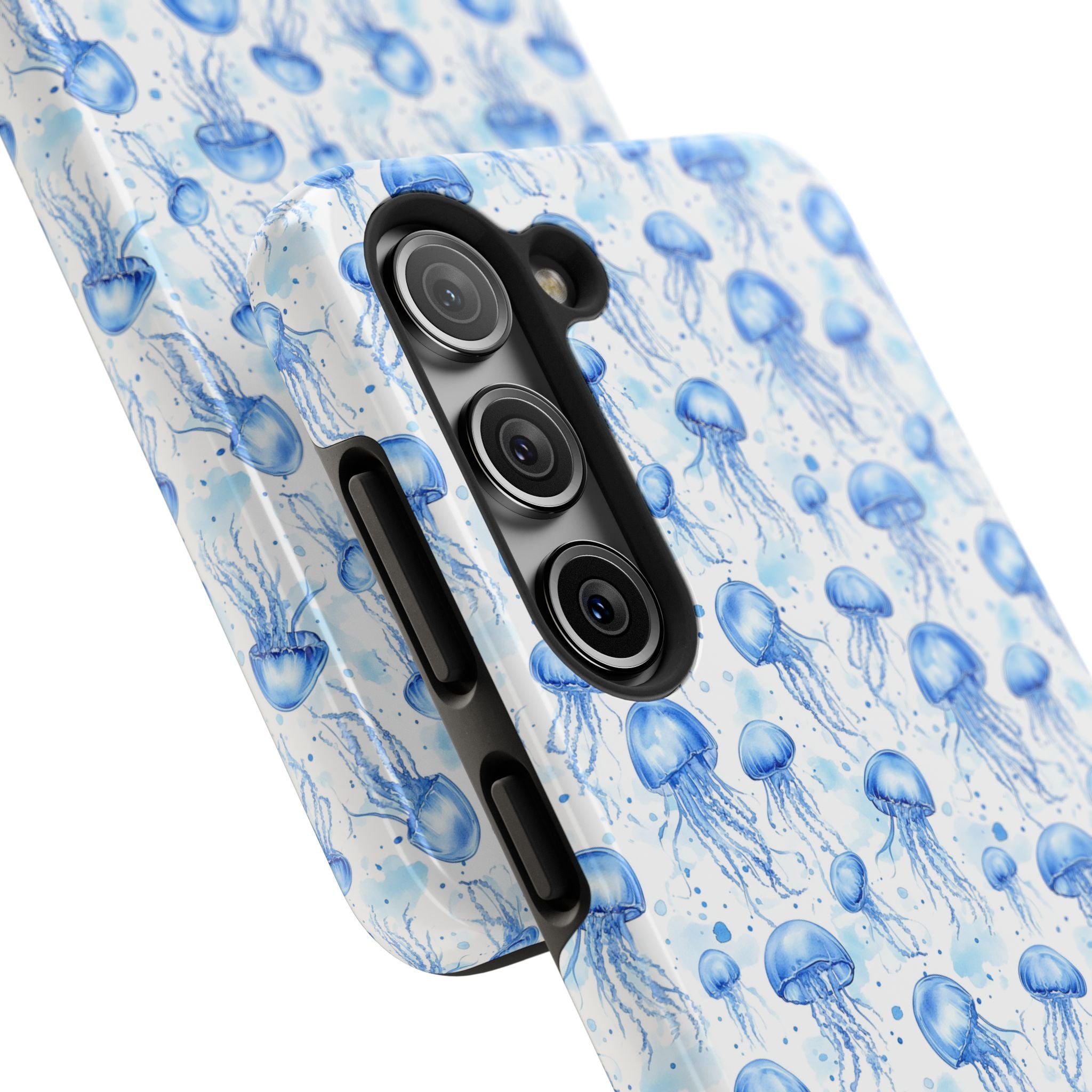 Blue Jellyfish Tough Phone Case | Unique Ocean Vibe | Gift for Marine Lovers, Durable Protection, Trendy Accessories, Beach Theme