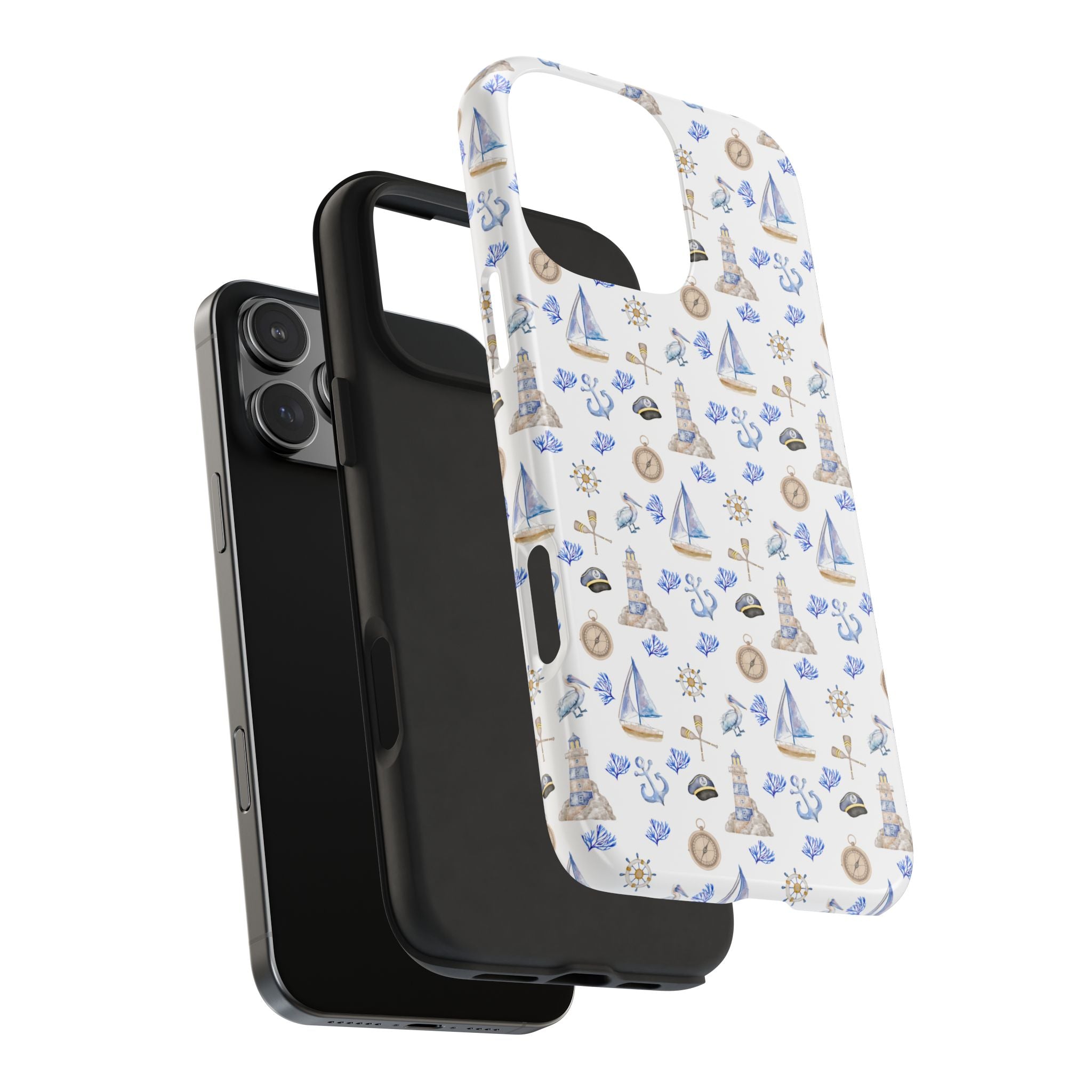 Sail Away- Nautical Phone Case - Tough Sea Adventure Phone Cover, Gifts for Beach Lovers, Summer Decor, Ocean-Inspired Protection