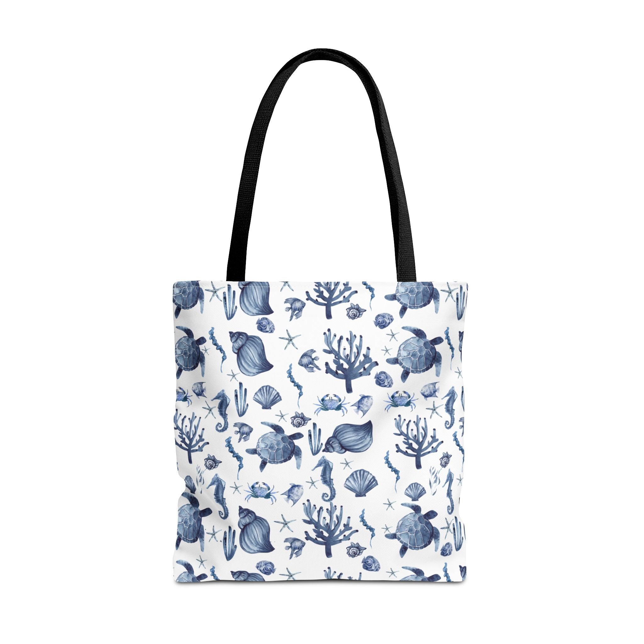 Deep Blue Sea - Coastal fish Dreams Tote Bag, Ocean-Inspired Beach Bag, Nautical Gift for Her, Summer Essentials, Travel Tote, Marine Animal Design