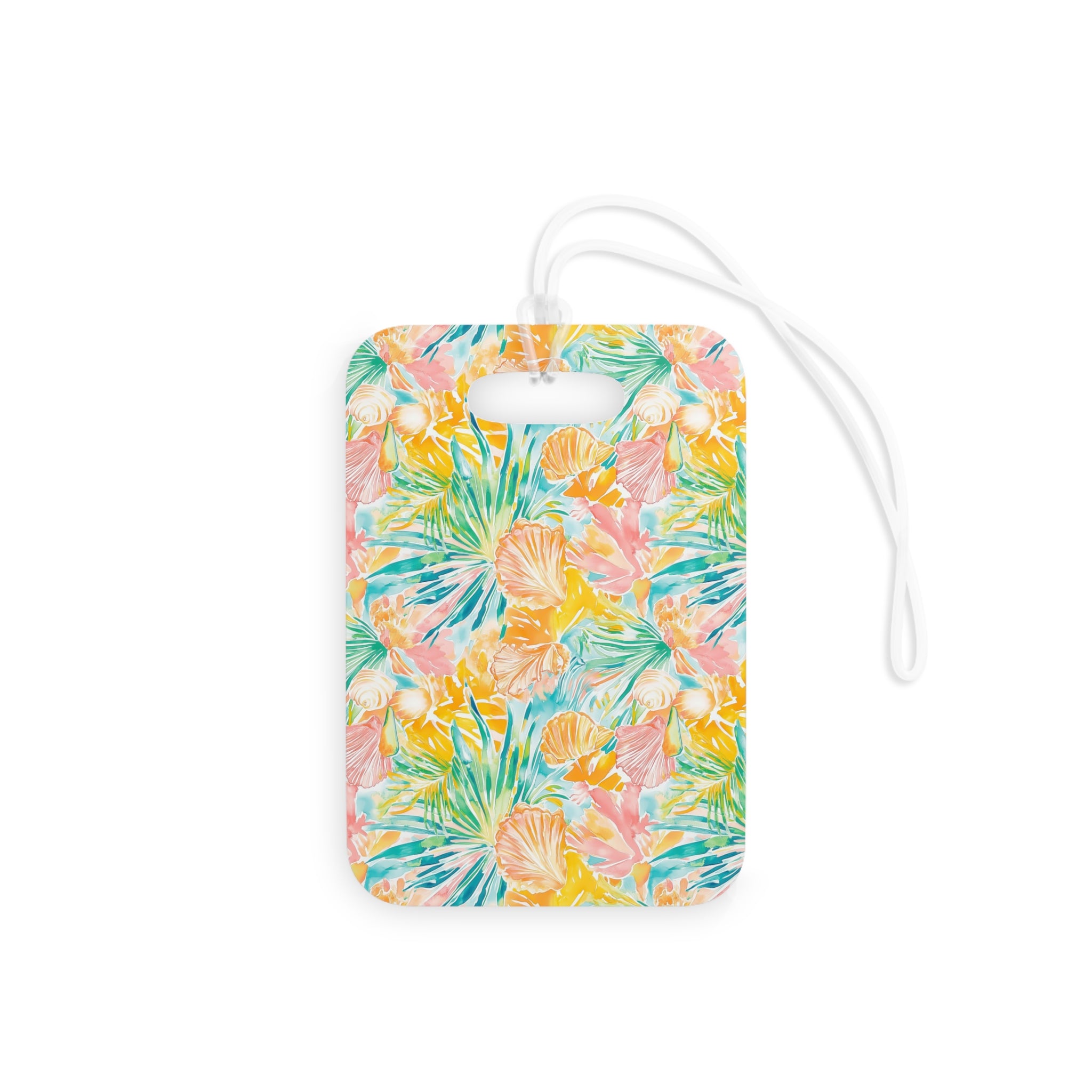 Neon Tropics Luggage Tag, Travel Accessories, Luggage, Vacation must have, Beach Vacation Supplies
