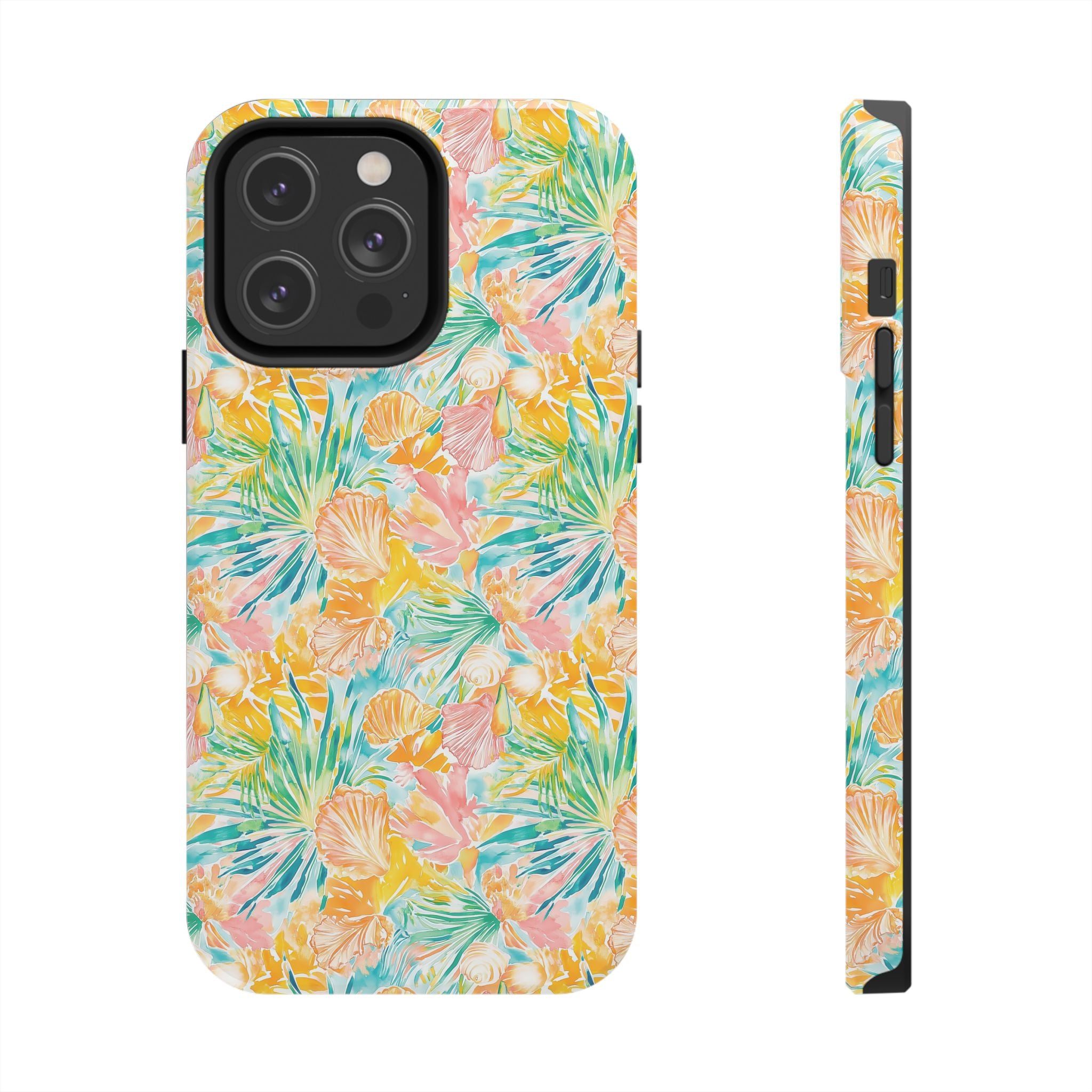 Neon Tropics- Tough Phone Cases, Floral Phone Covers, Summer Accessories, Stylish Phone Protection, Gifts for Her