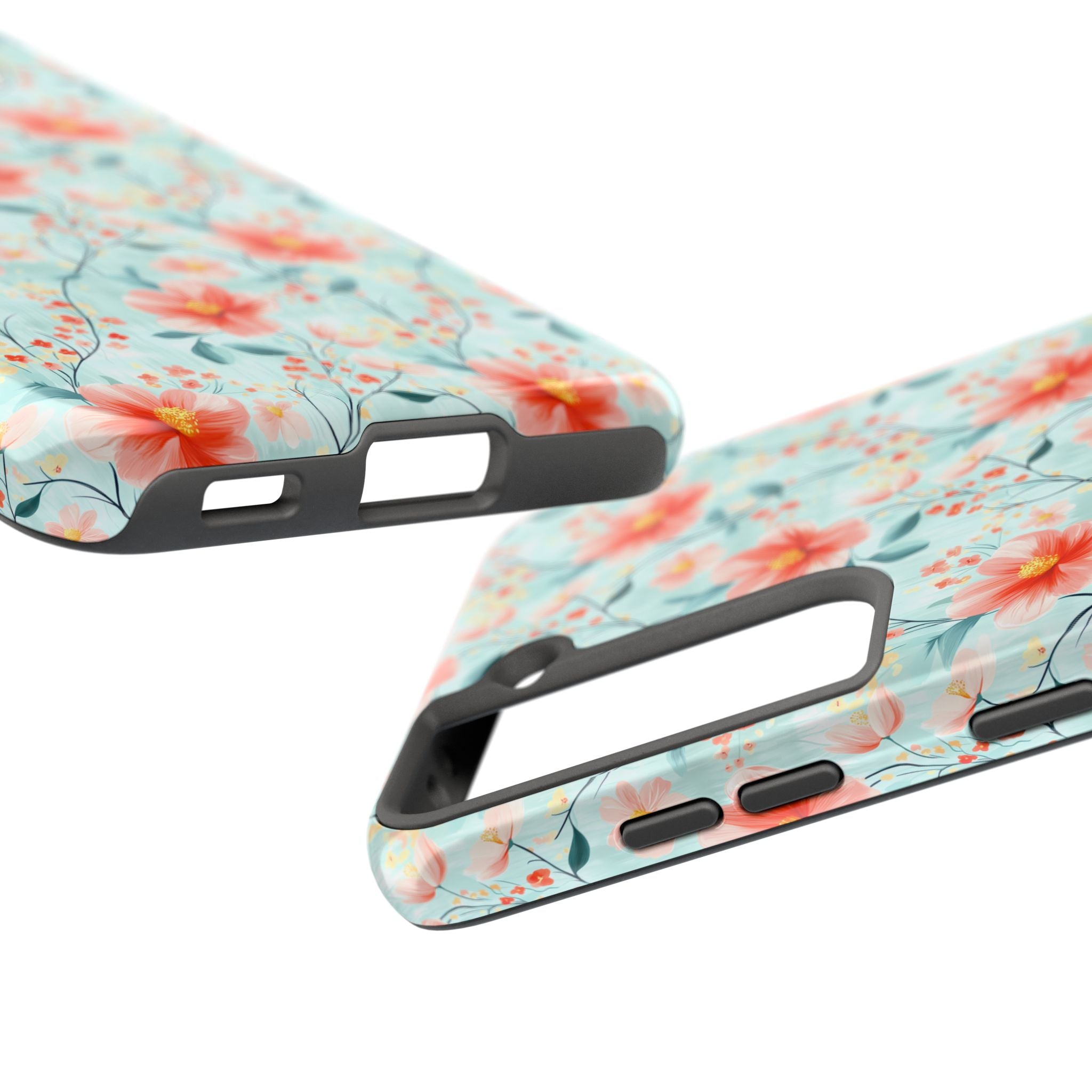 Teal Daisy- Floral Tough Phone Cases, Durable Phone Cover, Stylish Cell Phone Case, Protective Case for Women, Gift for Flower Lovers