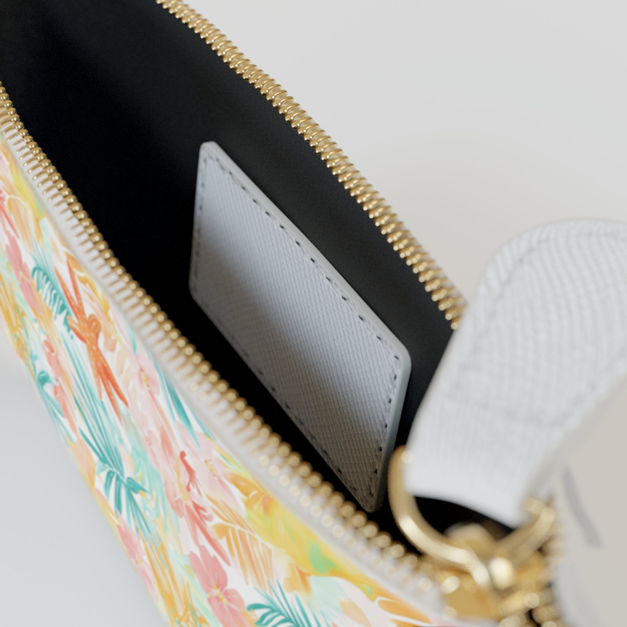 Tropical Starfish Mini  Vegan Leather Clutch Bag, Mini Clutch Bag, Tropical wallet, gift for her
