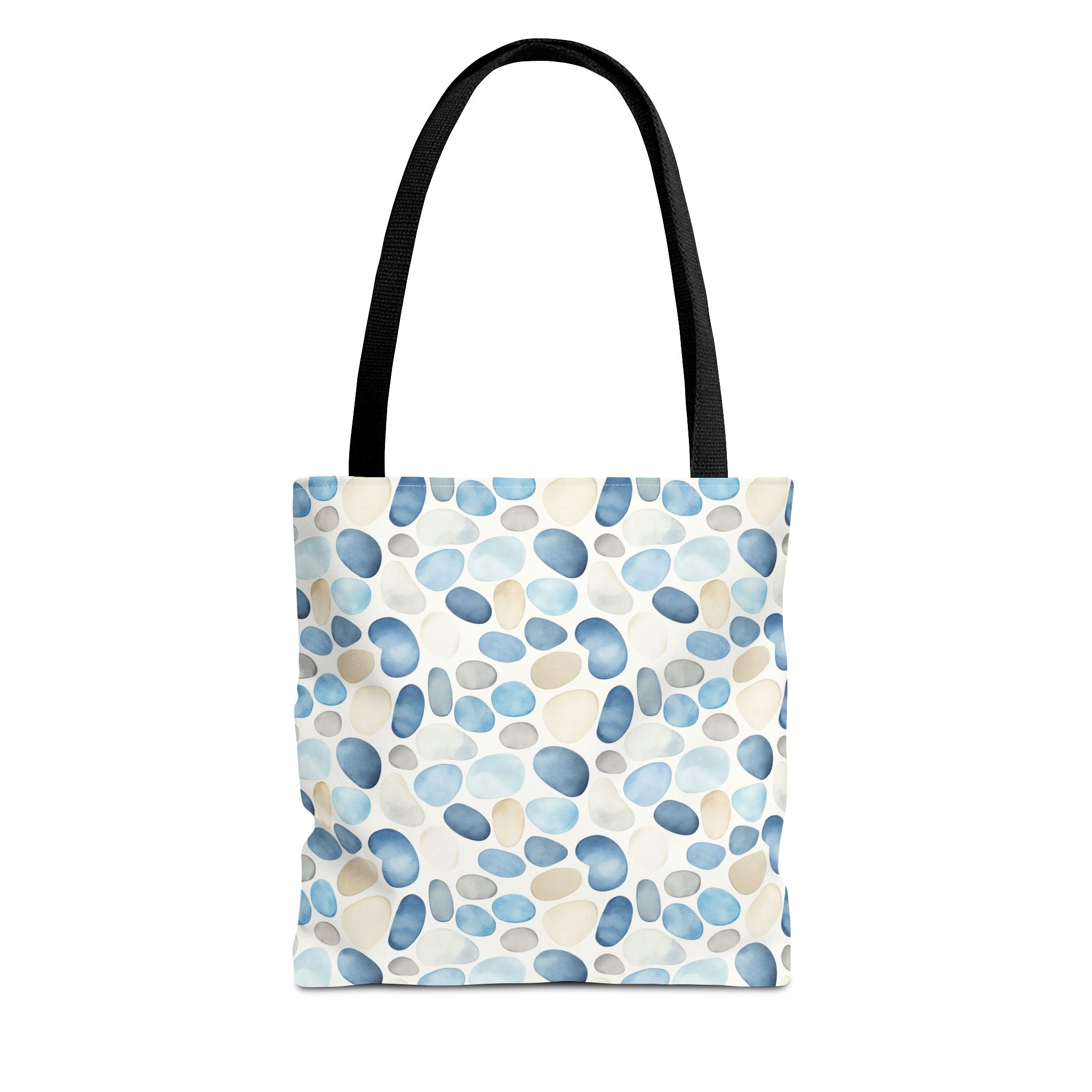 Cobble stone- Tote Bag with Blue Pebble Design | Beach Bag, Grocery Tote, Shopping Bag, Gift Bag, Eco-Friendly Tote