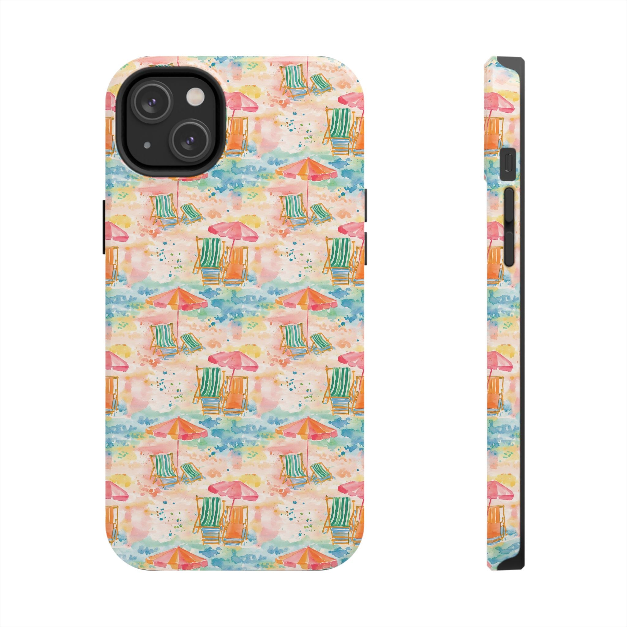 Beach Vibes - Colorful Beach Scene Tough Phone Cases | Summer Vibes, Beach Lover Gift, Durable Case, Phone Accessories, Fun Design