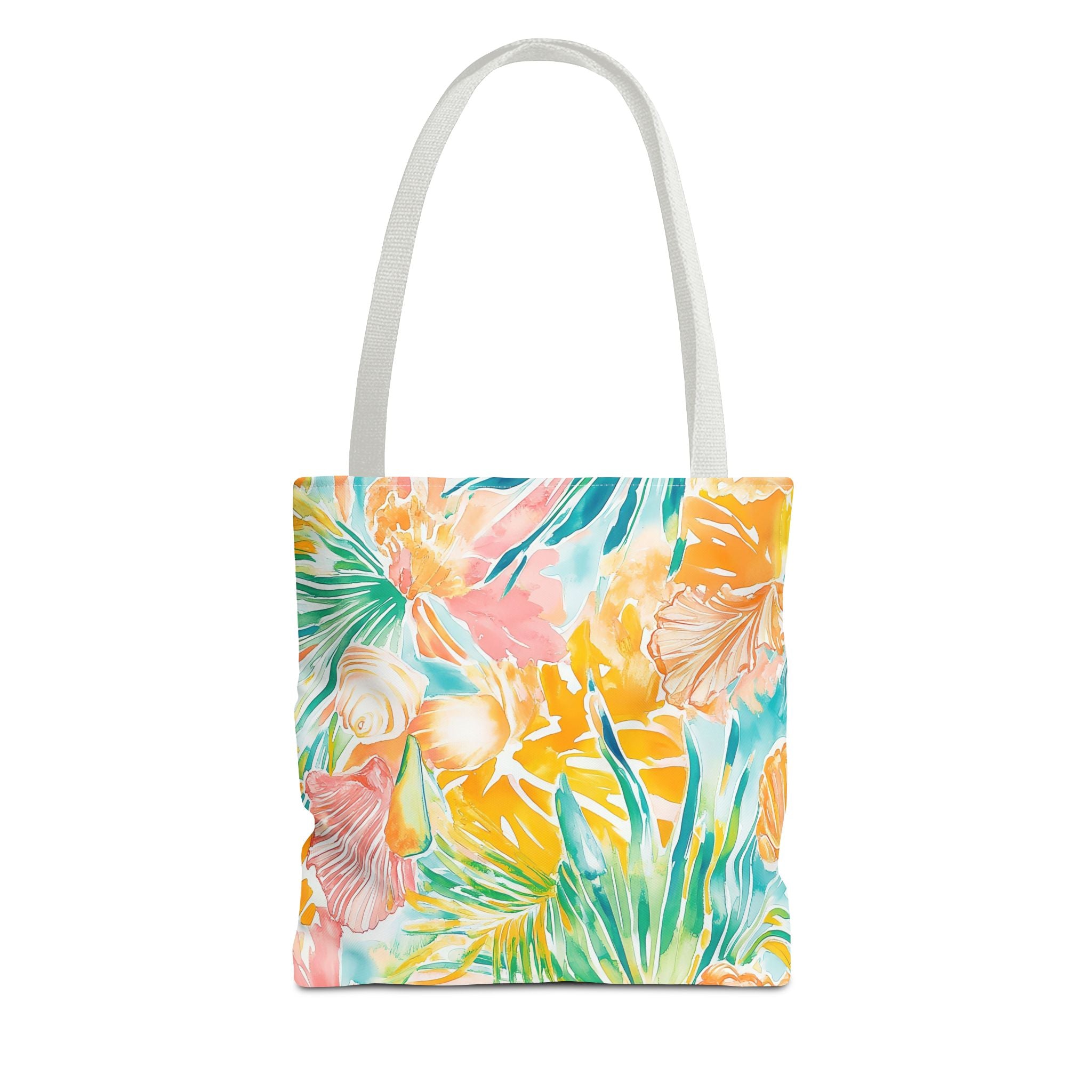 Neon Tropics Floral Tote Bag - Beach Bag, Shopping Tote, Eco-Friendly Gift, Summer Accessories, Unique Handbag