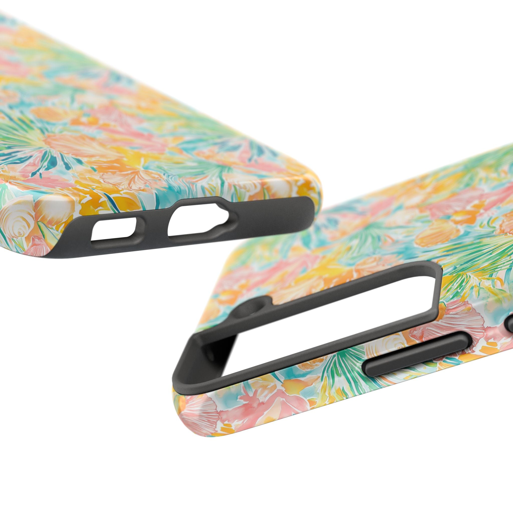 Neon Tropics- Tough Phone Cases, Floral Phone Covers, Summer Accessories, Stylish Phone Protection, Gifts for Her