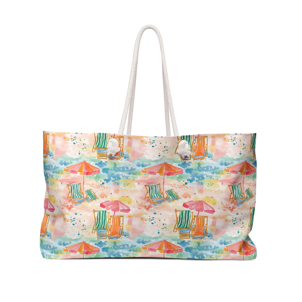 Beach Vibes Weekender Tote Bag, Beach Bag, Beach Tote, Large tote bag, Vacation Bag, Bridesmaid Gift