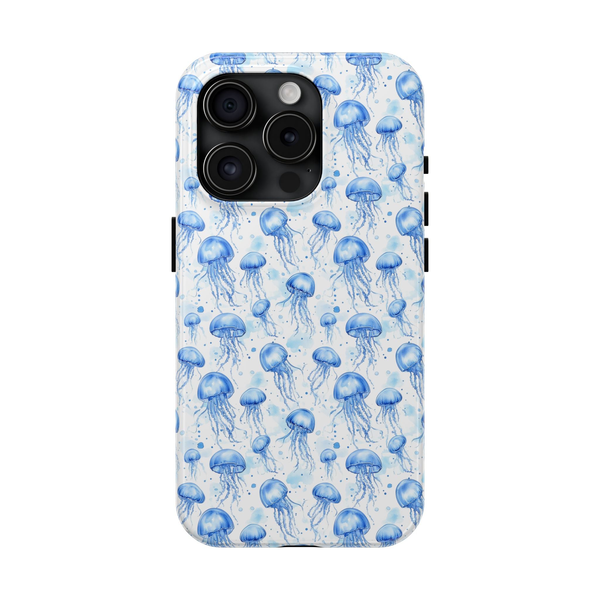 Blue Jellyfish Tough Phone Case | Unique Ocean Vibe | Gift for Marine Lovers, Durable Protection, Trendy Accessories, Beach Theme
