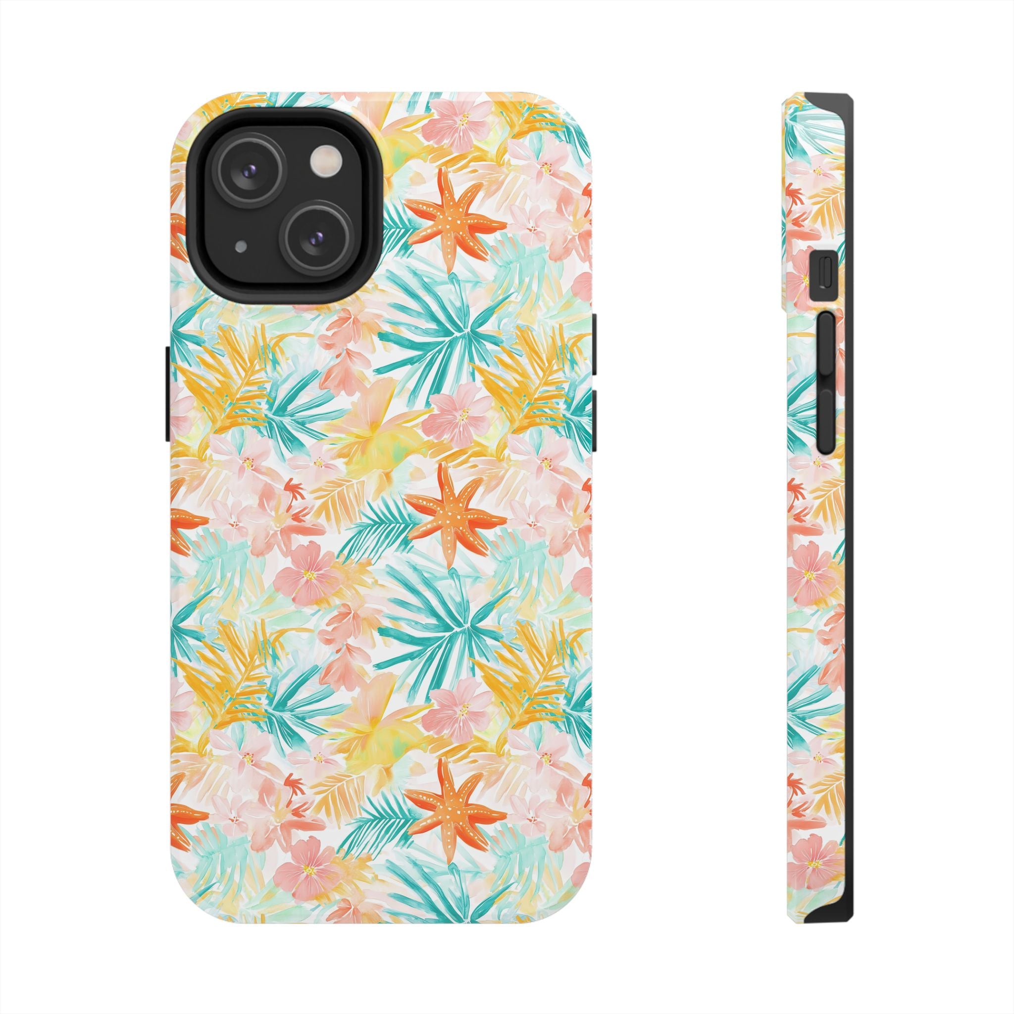 Tropical Starfish - Floral Phone Case - Summer Vibe, Durable Protection, Gift for Beach Lovers, Tropical Decor, Eco-Friendly Design