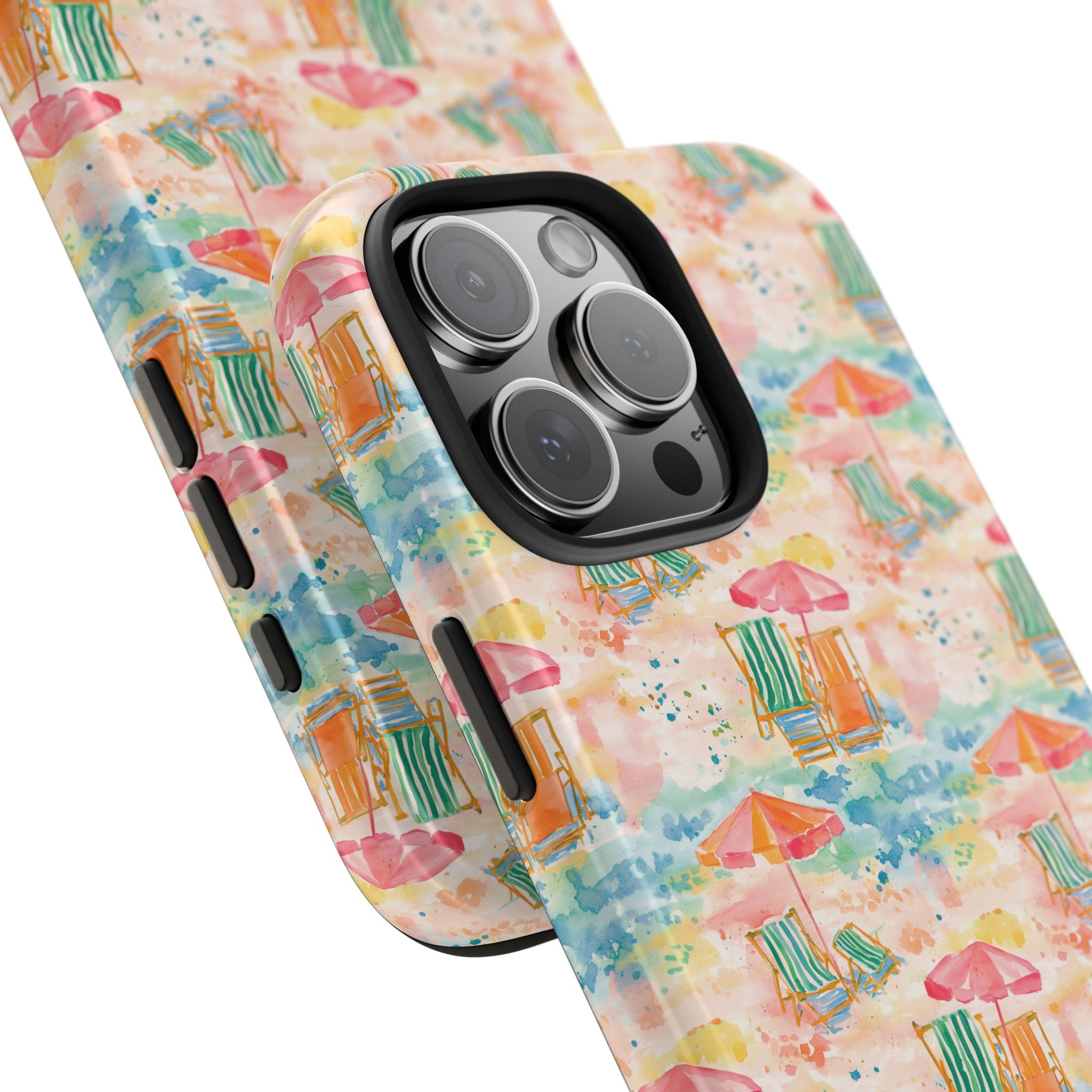 Beach Vibes - Colorful Beach Scene Tough Phone Cases | Summer Vibes, Beach Lover Gift, Durable Case, Phone Accessories, Fun Design