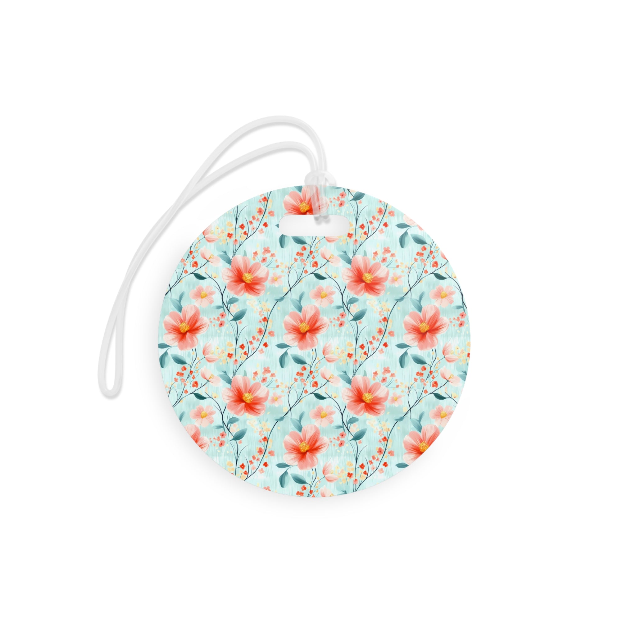 Teal Daisy Luggage Tag, Travel Accessories, Luggage, Vacation must have, Beach Vacation Supplies