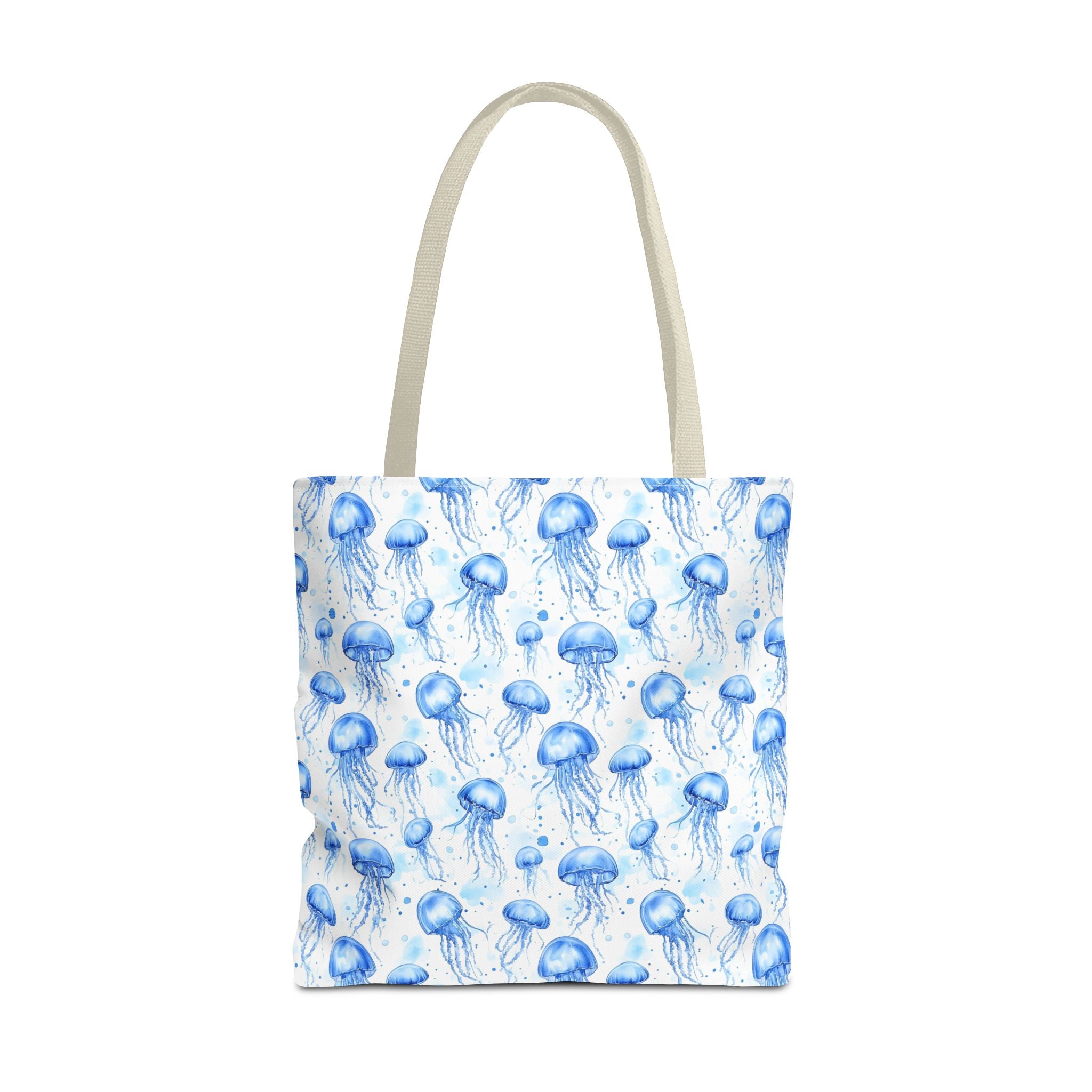 Blue Jellyfish Tote Bag - Ocean-Inspired Carryall, Beach Bag, Eco-Friendly Shopping Tote, Perfect Gift for Sea Lovers