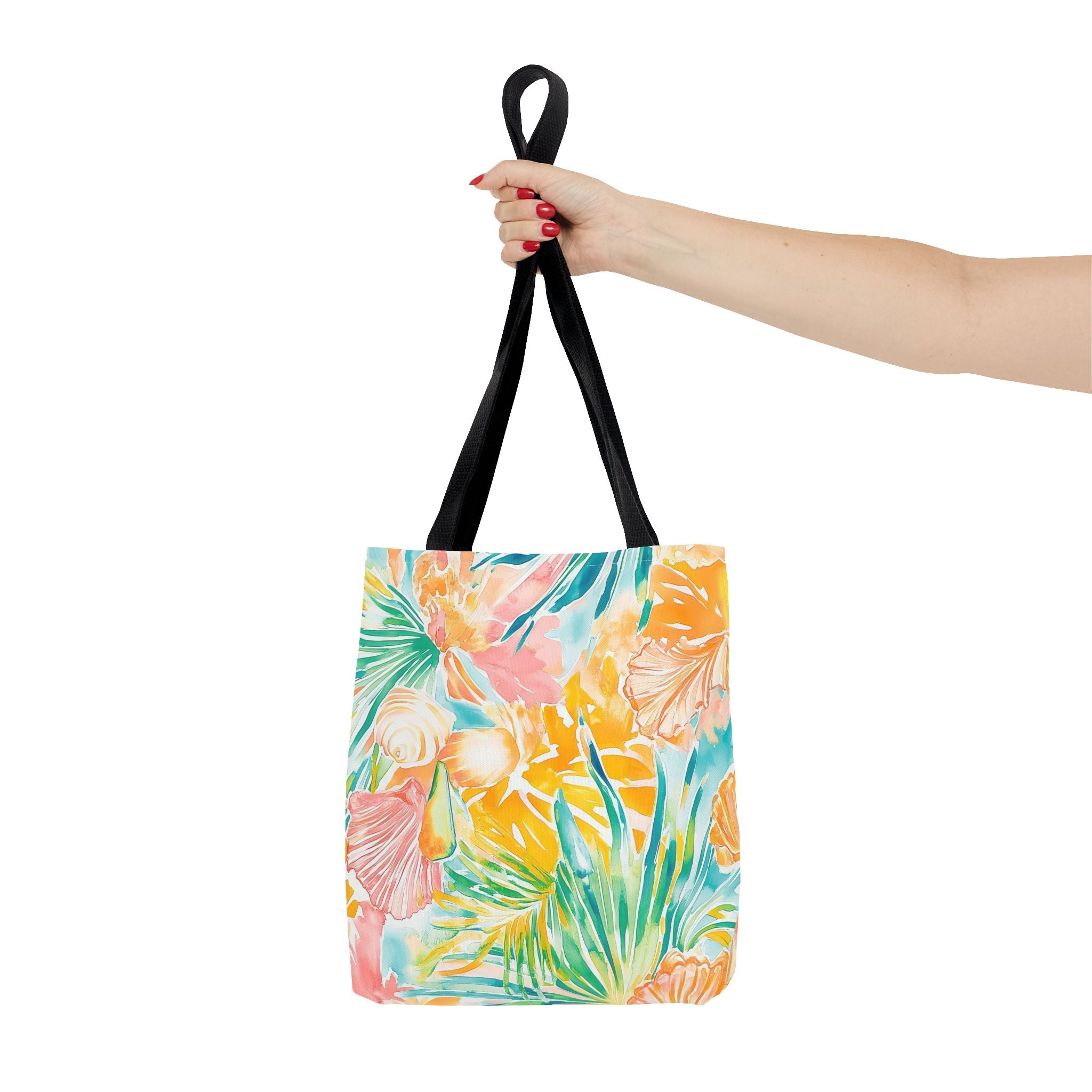 Neon Tropics Floral Tote Bag - Beach Bag, Shopping Tote, Eco-Friendly Gift, Summer Accessories, Unique Handbag