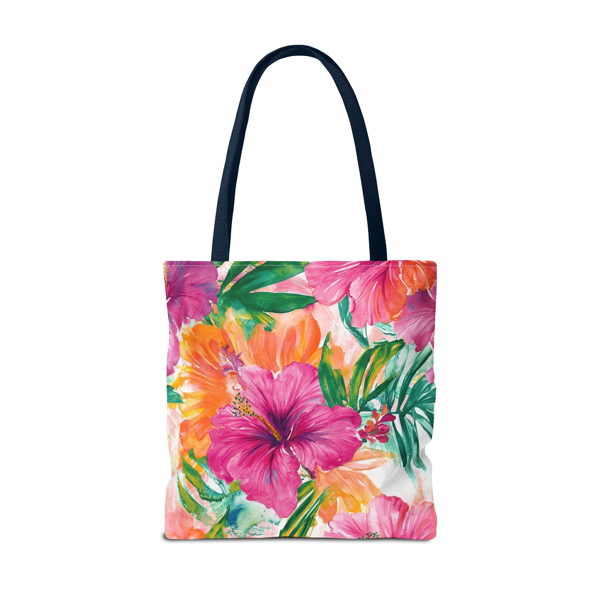 Pink Torpical Floral Tote Bag | Perfect for Beach Days, Shopping, or Gifts | Eco-Friendly, Lightweight, Summer Vibes, Travel Essential