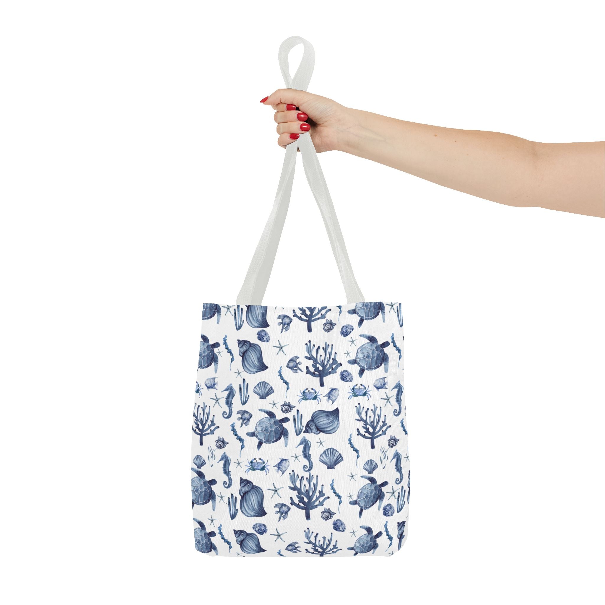 Deep Blue Sea - Coastal fish Dreams Tote Bag, Ocean-Inspired Beach Bag, Nautical Gift for Her, Summer Essentials, Travel Tote, Marine Animal Design