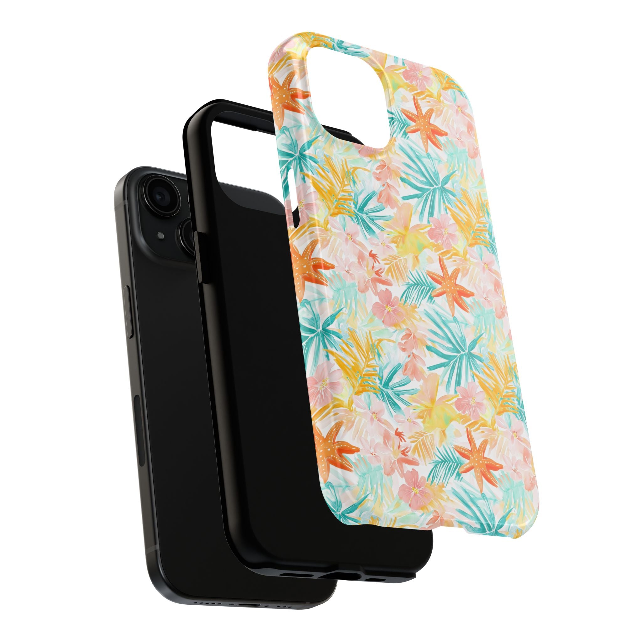 Tropical Starfish - Floral Phone Case - Summer Vibe, Durable Protection, Gift for Beach Lovers, Tropical Decor, Eco-Friendly Design