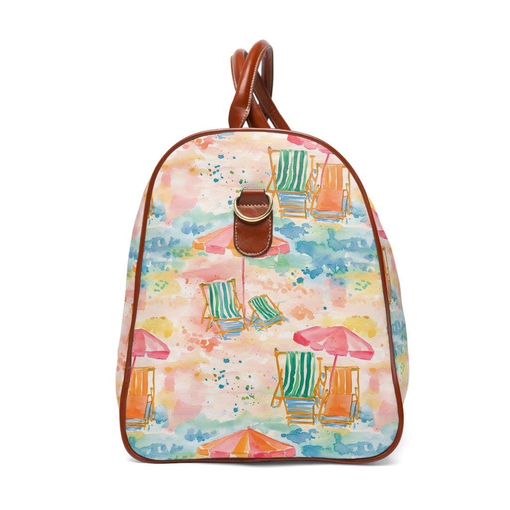 Beach Vibes - Waterproof Travel Bag for Beach Lovers, Stylish Duffle for Weekend Getaways, Ideal for Summer Vacations, Perfect Gift for Travelers, [...]