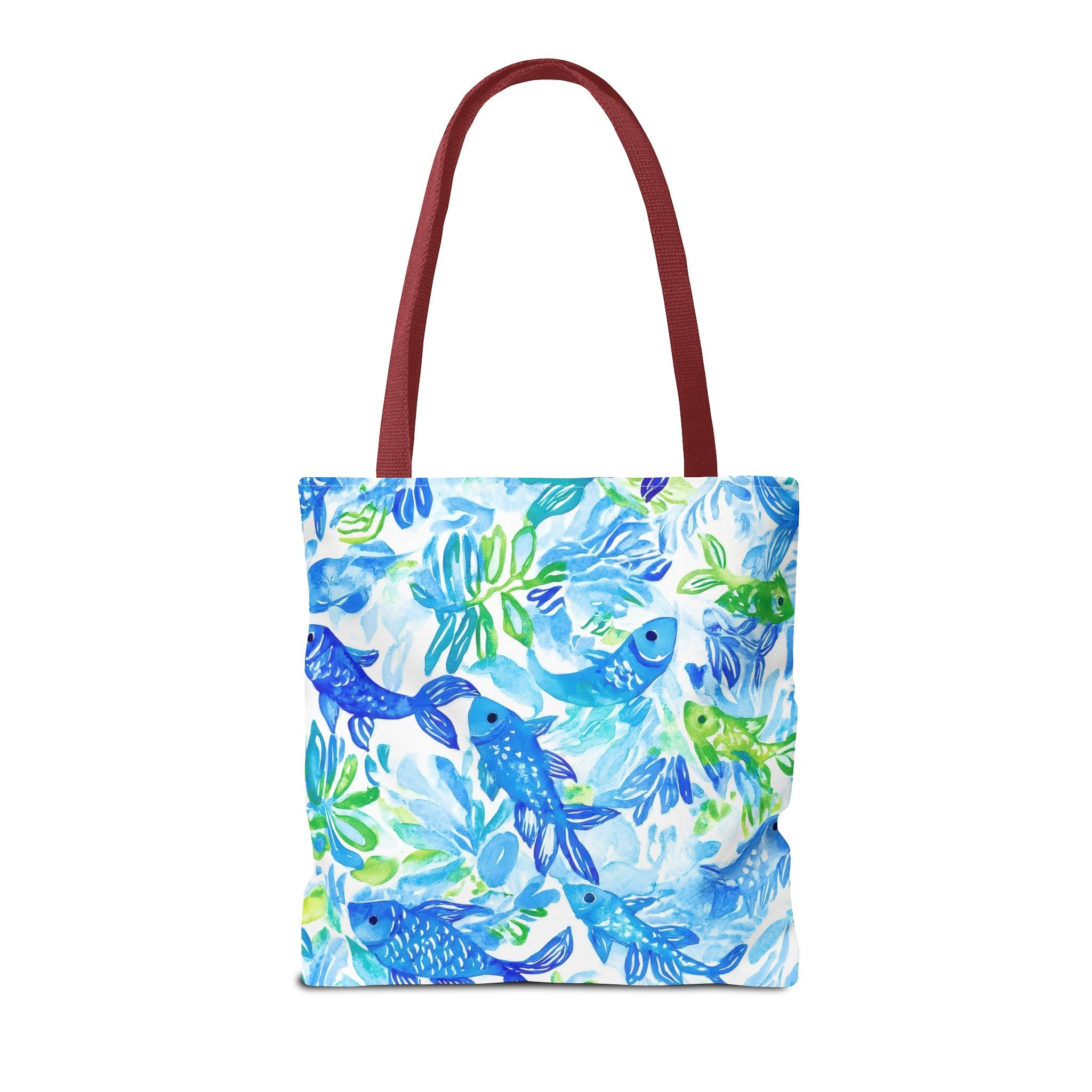 Vibrant Fish- Colorful Fish Tote Bag, Beach Bag, Shopping Tote, Eco-Friendly Reusable Bag, Gift for Ocean Lovers, Summer Accessory